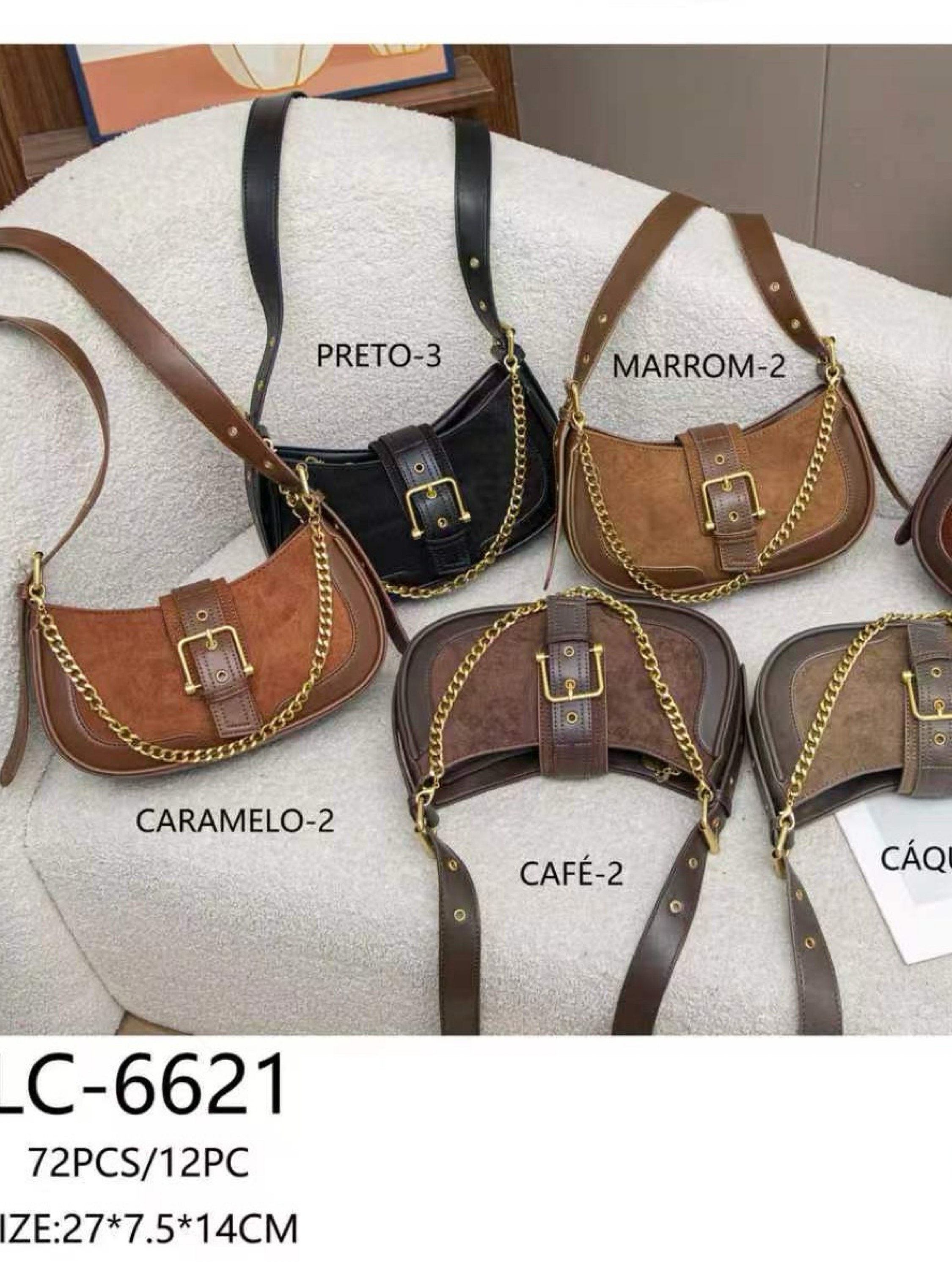 Bolsas feminina camurça 6621