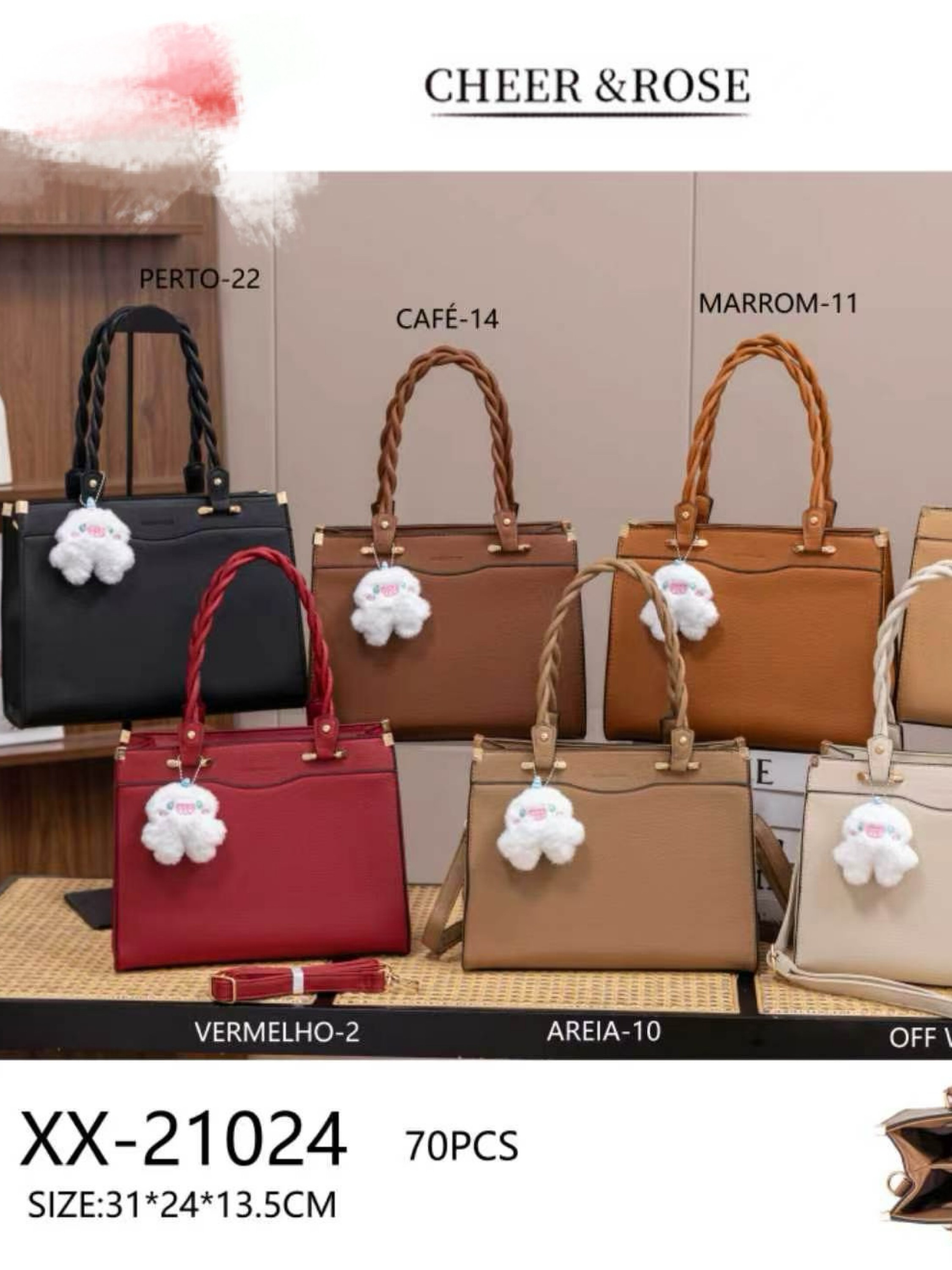 Bolsa feminina bolsa grande 21024