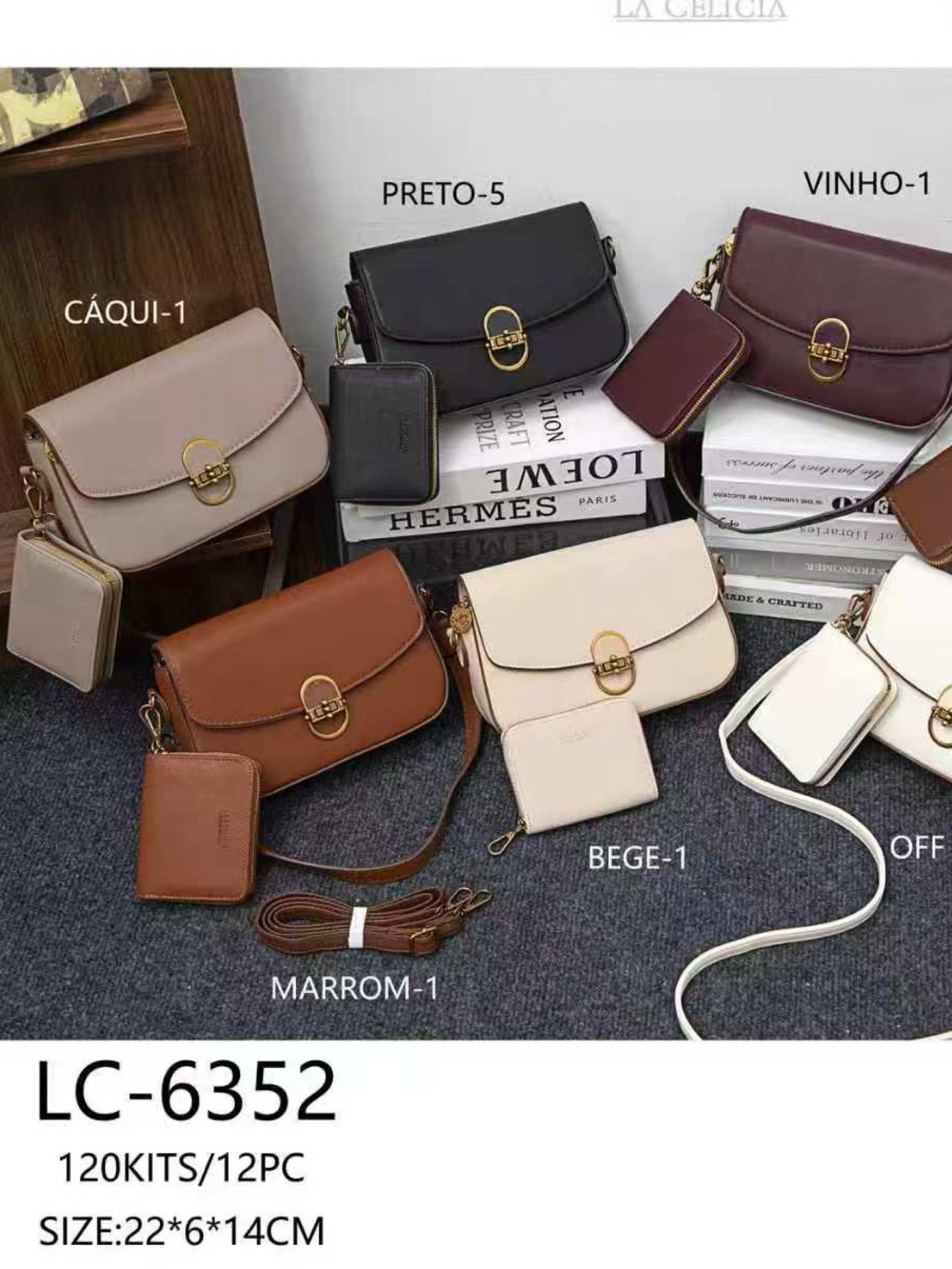 Bolsa feminina com carteira 6347