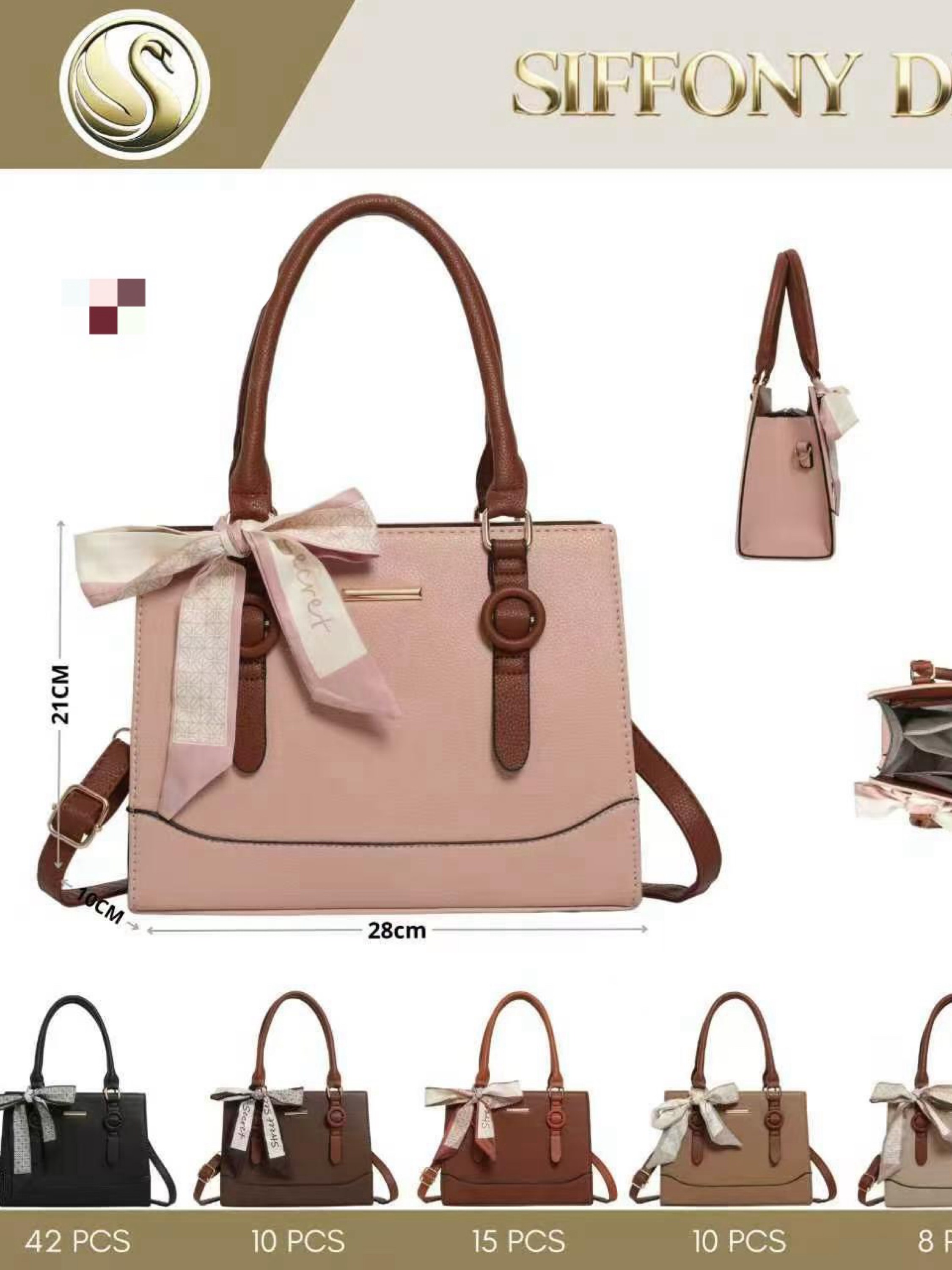 Bolsa feminina com chaveiro 137