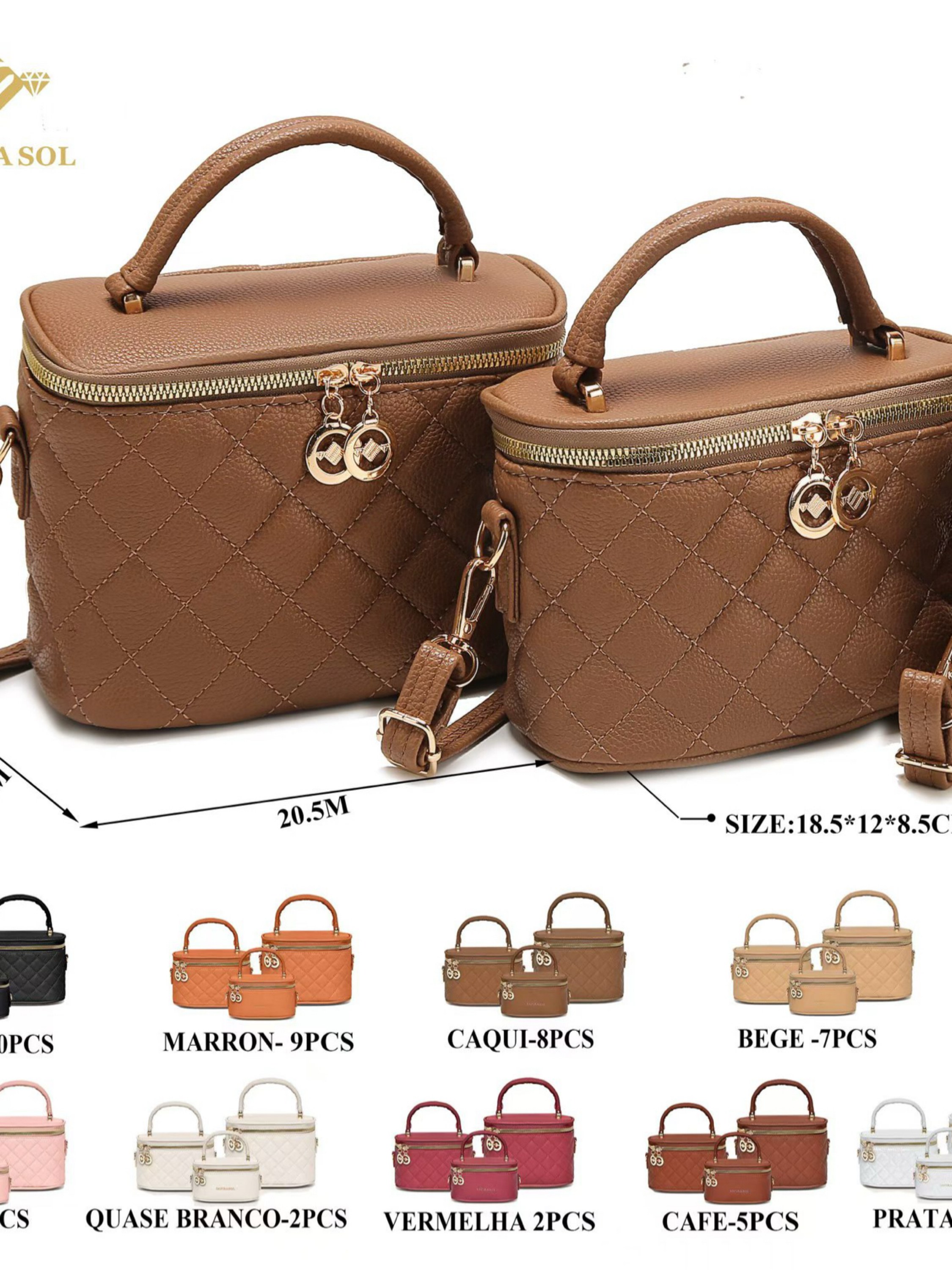 Bolsa feminina kit com 3 pc 105