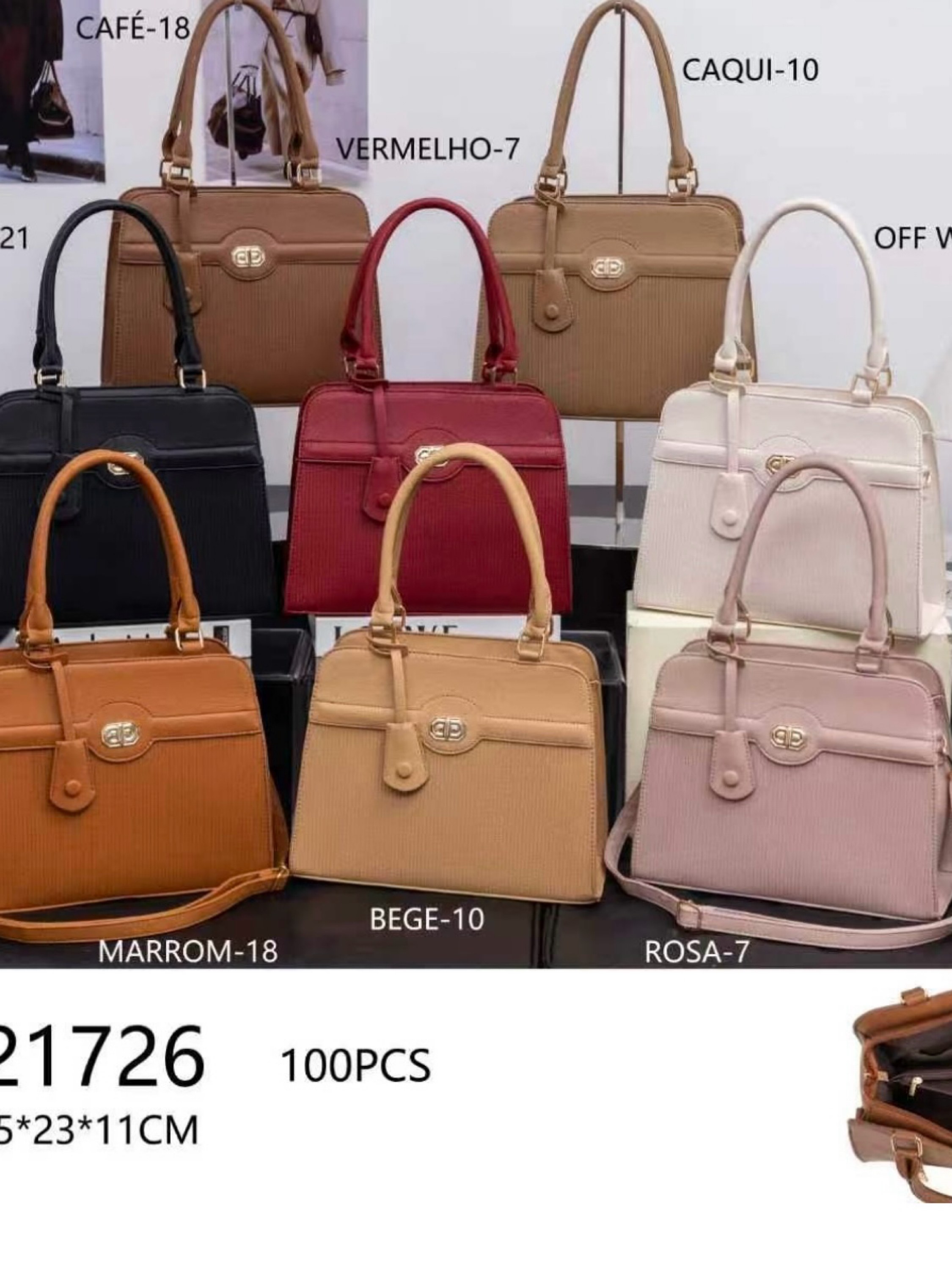 Bolsa feminina bolsa grande 21726