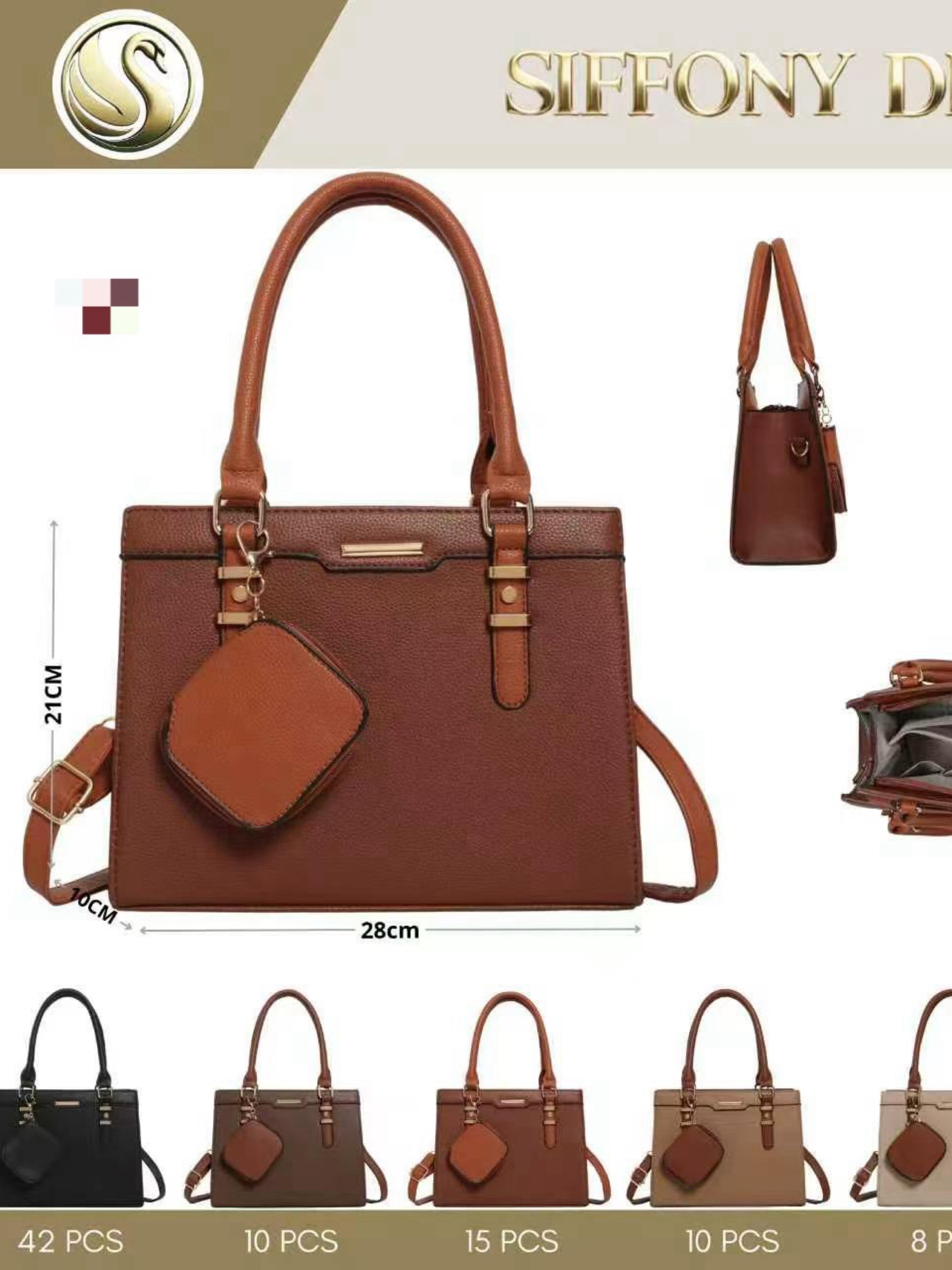 Bolsa feminina com chaveiro 140