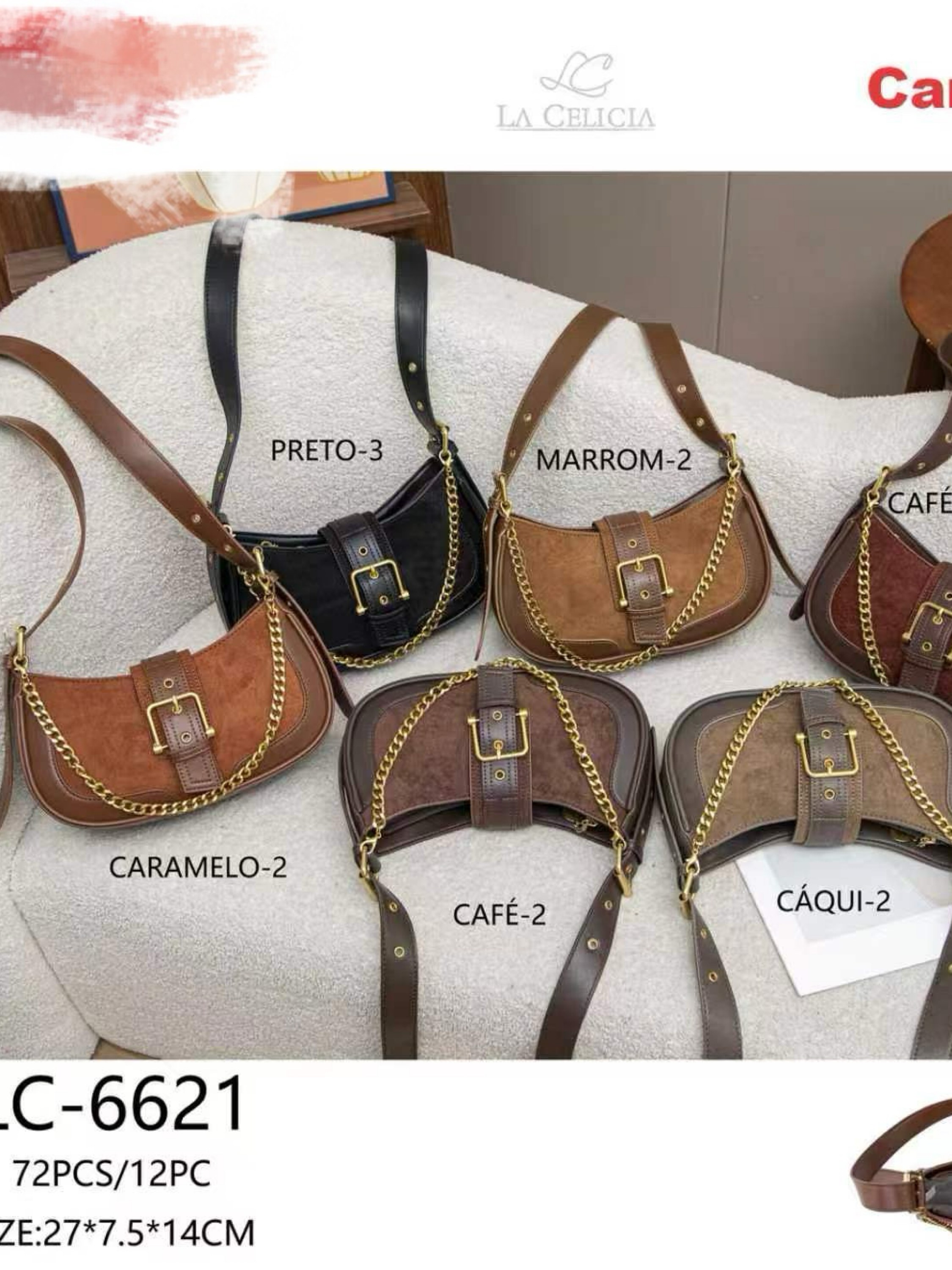 Bolsas feminina camurça 6616