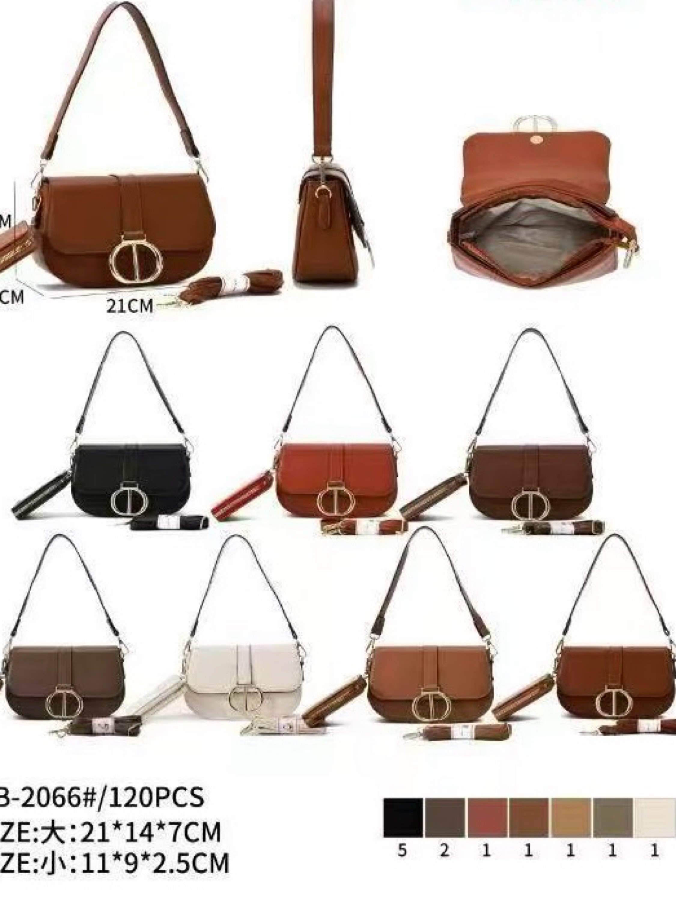 Bolsa feminina com  carteira 2066