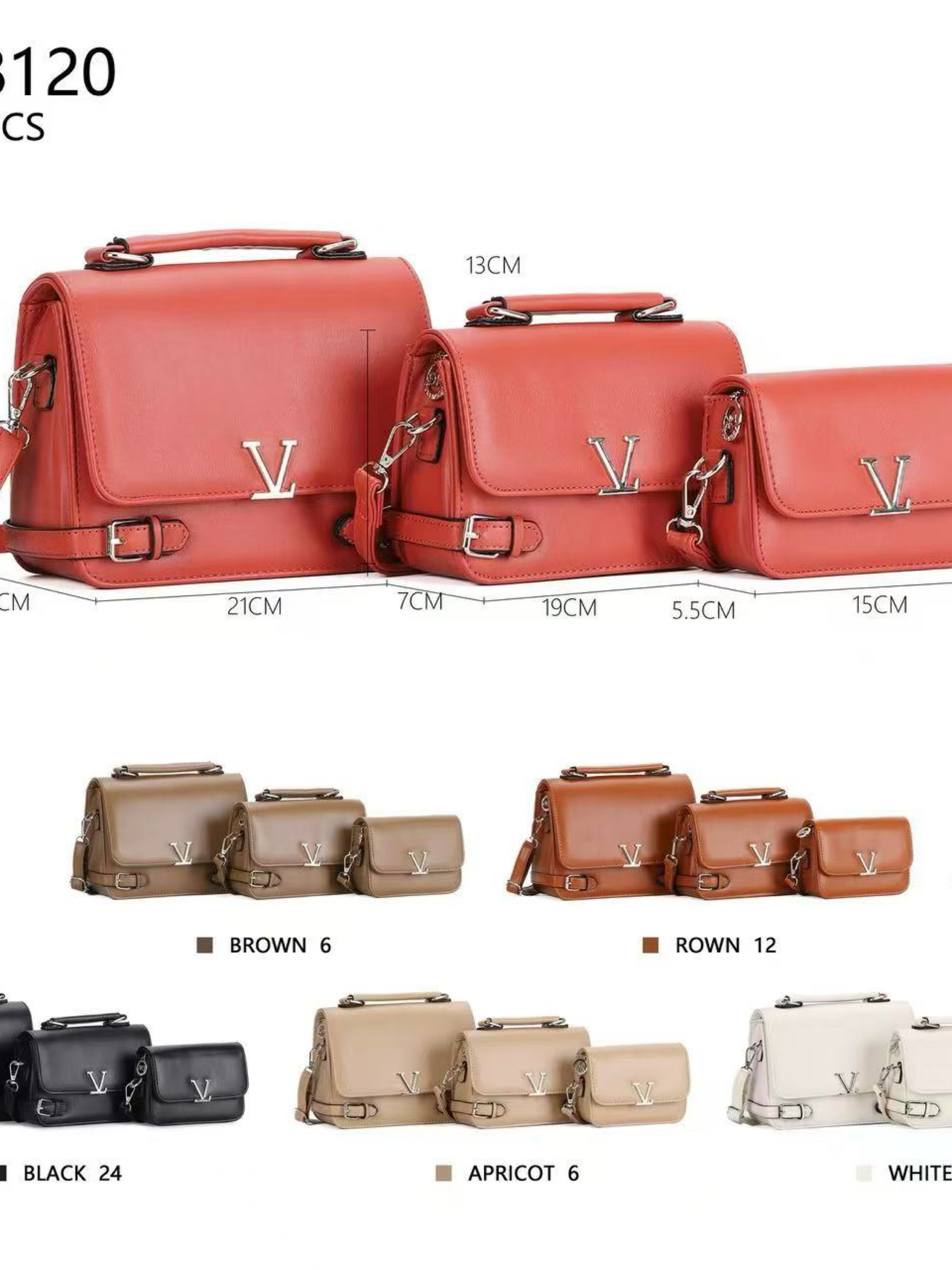 Bolsa kit com 3 pc 8120