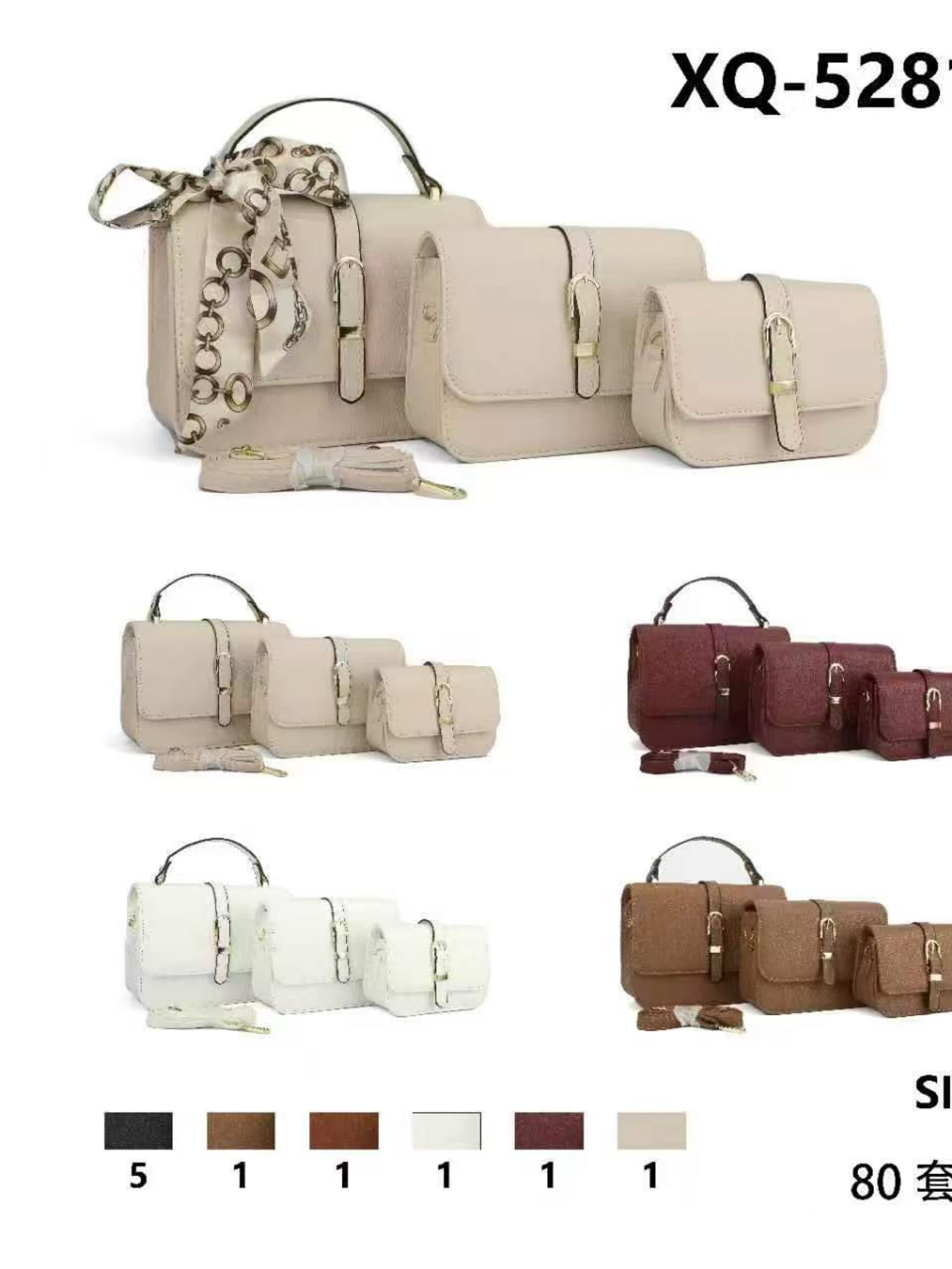 Bolsa feminina kit3 5281