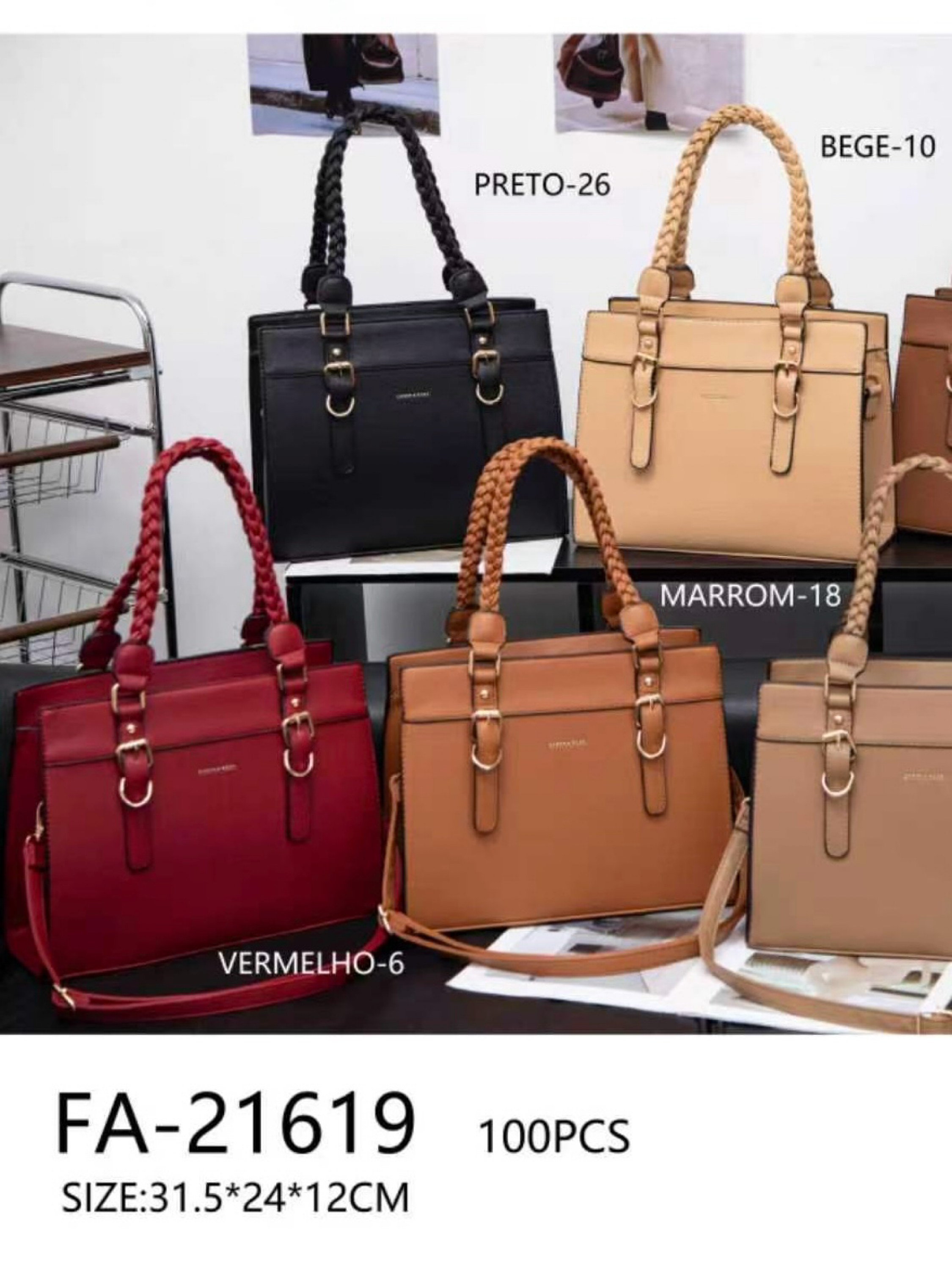 Bolsa feminina bolsa grande 21619