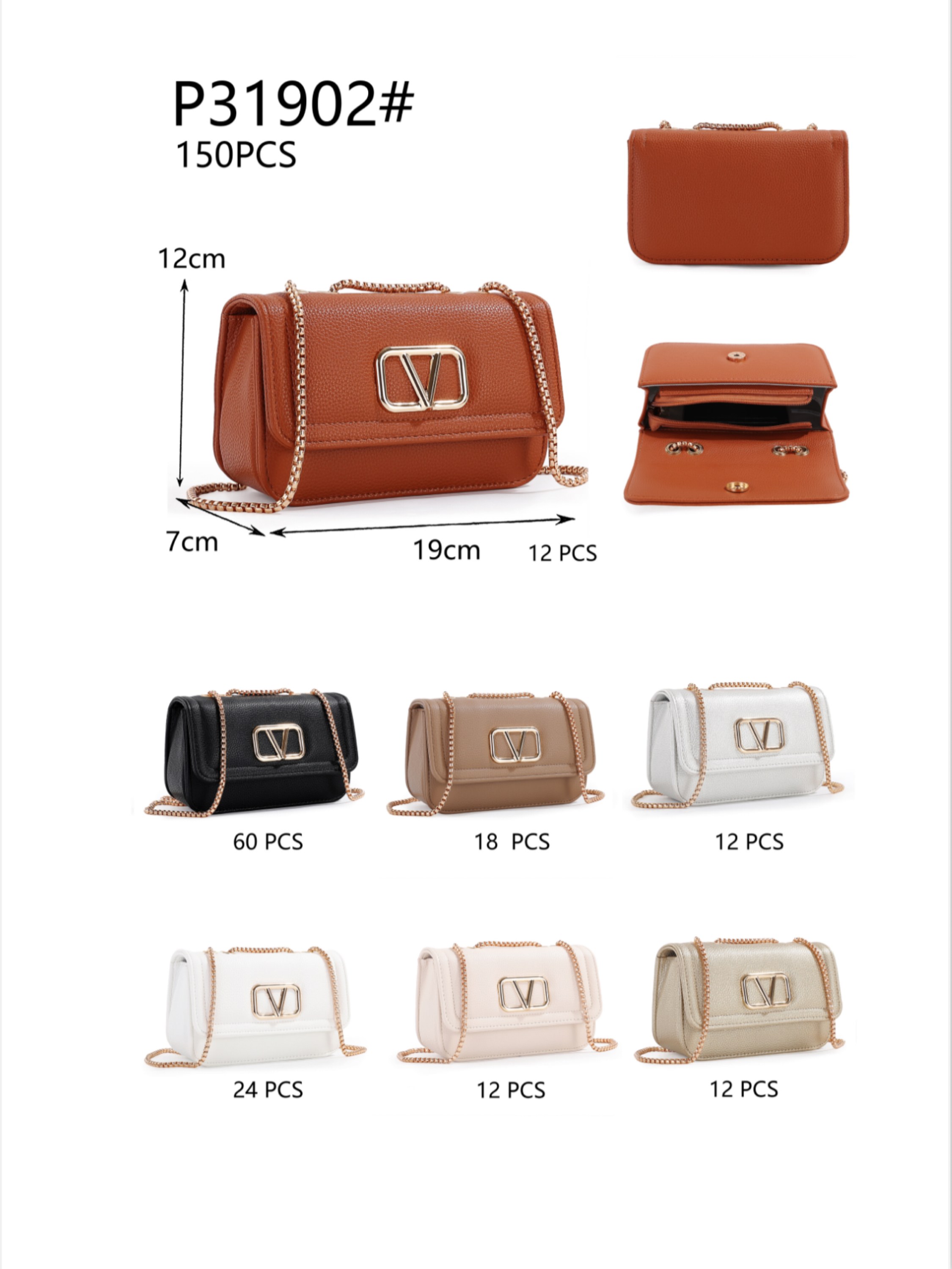 Bolsa de feminina corrente 31902