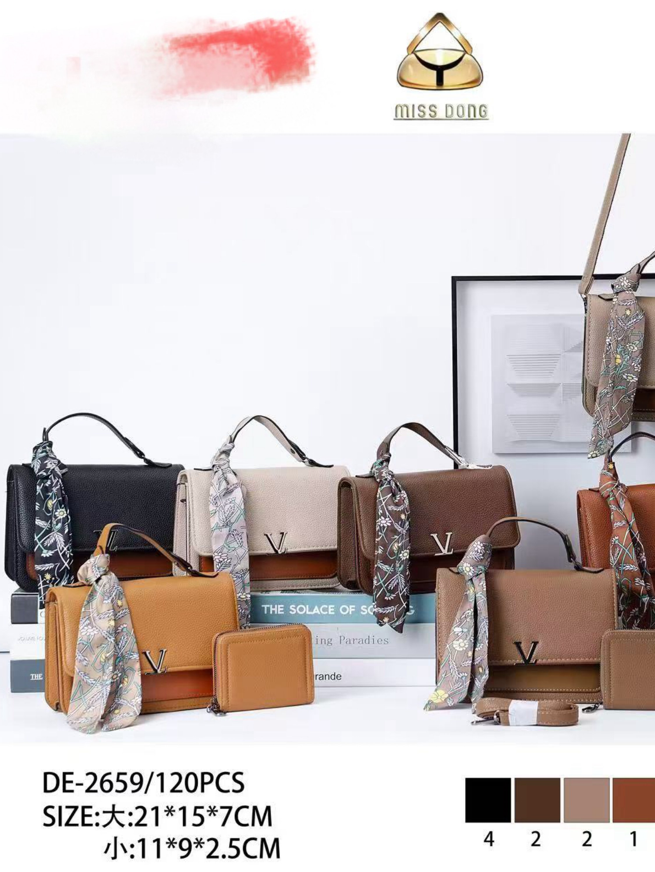 Bolsa feminina com carteira 2659