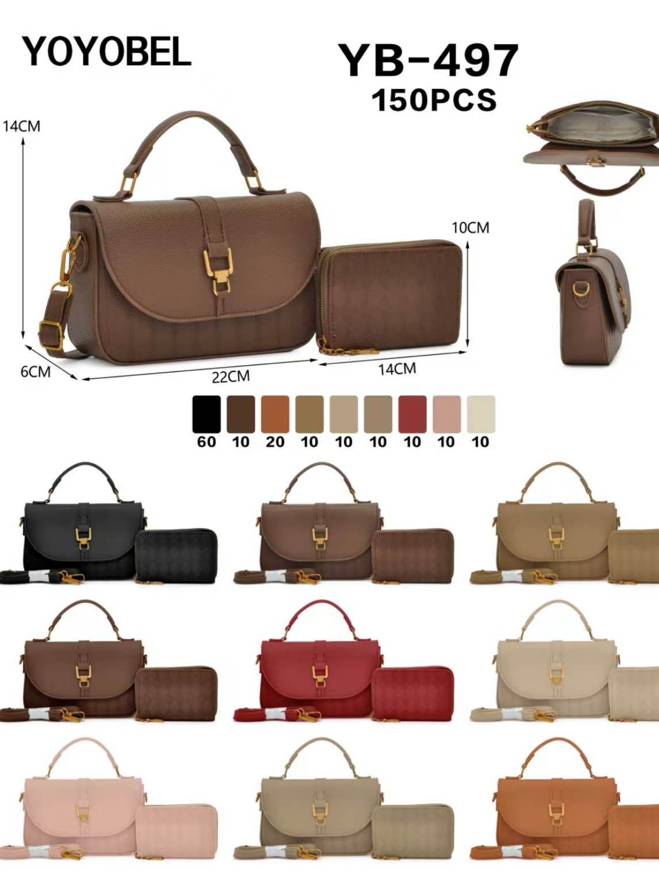 Bolsas feminina com carteira 497