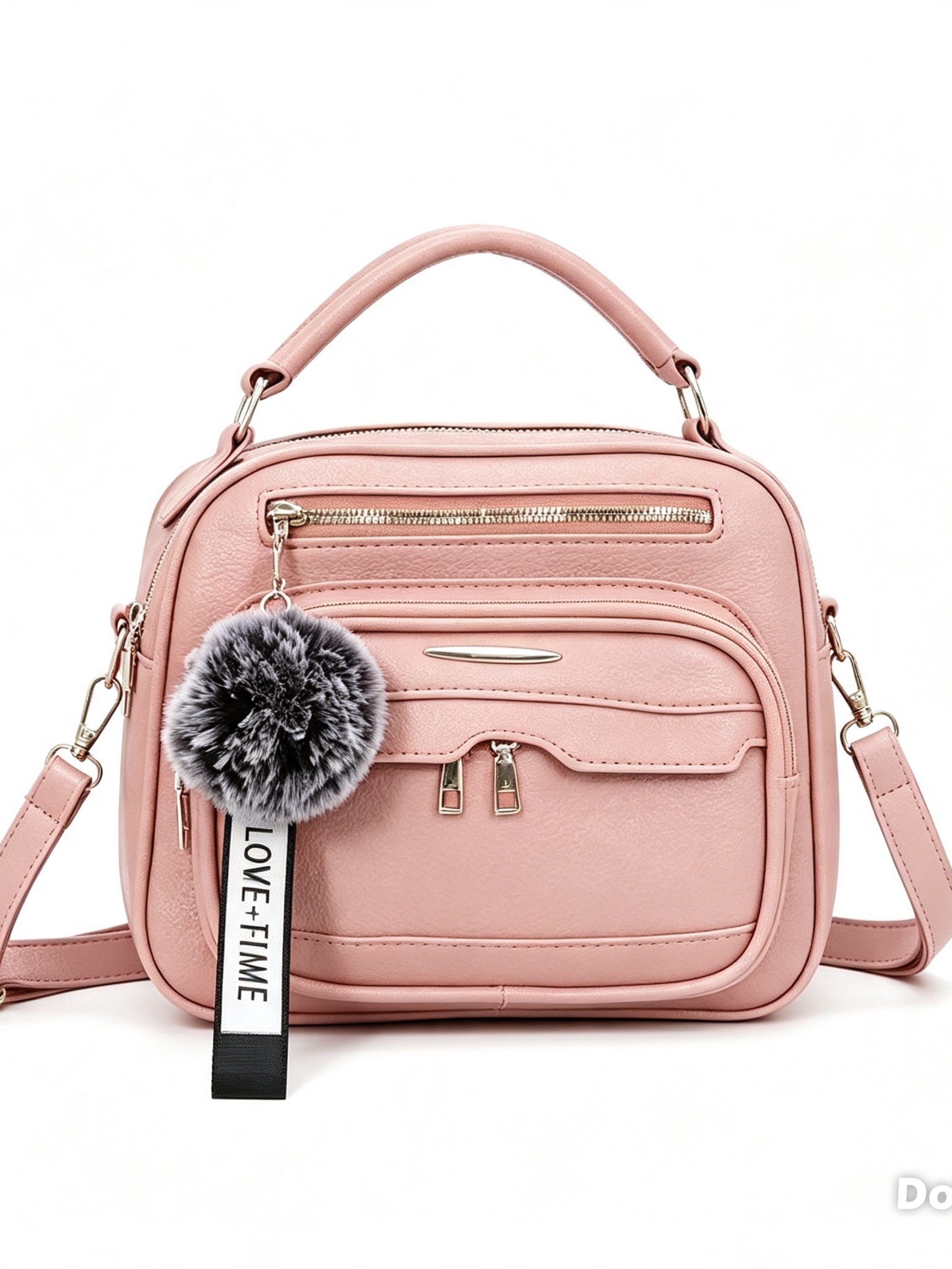 Bolsa feminina com chaveiro 297