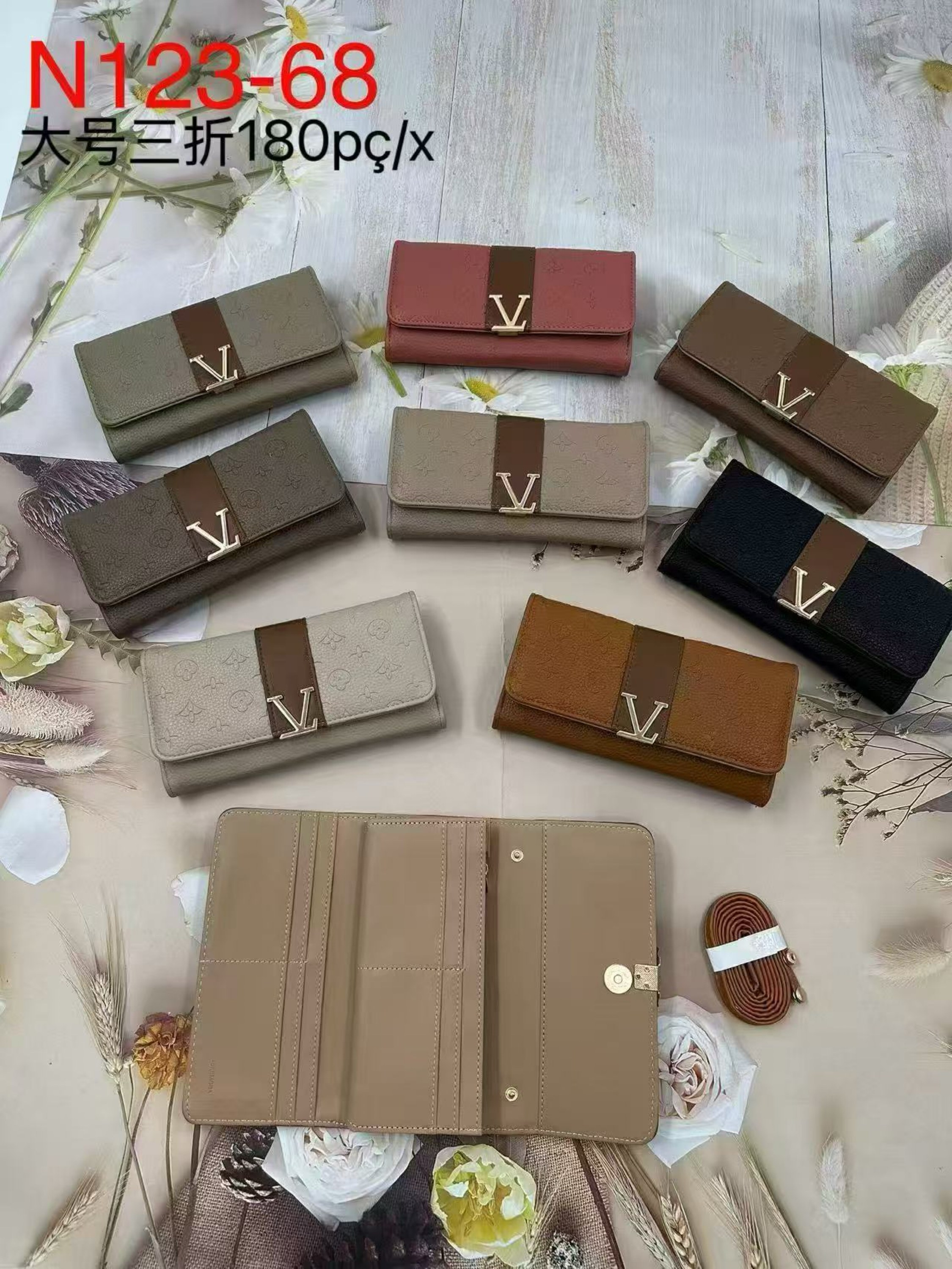 Carteira feminina kit com 15 pc 68