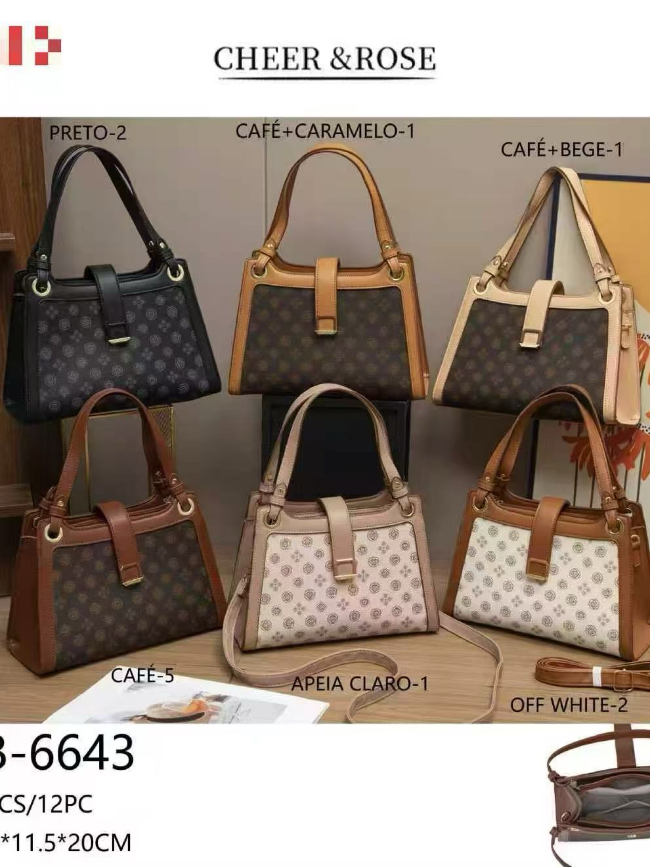 Bolsa feminina de moda crb-6643