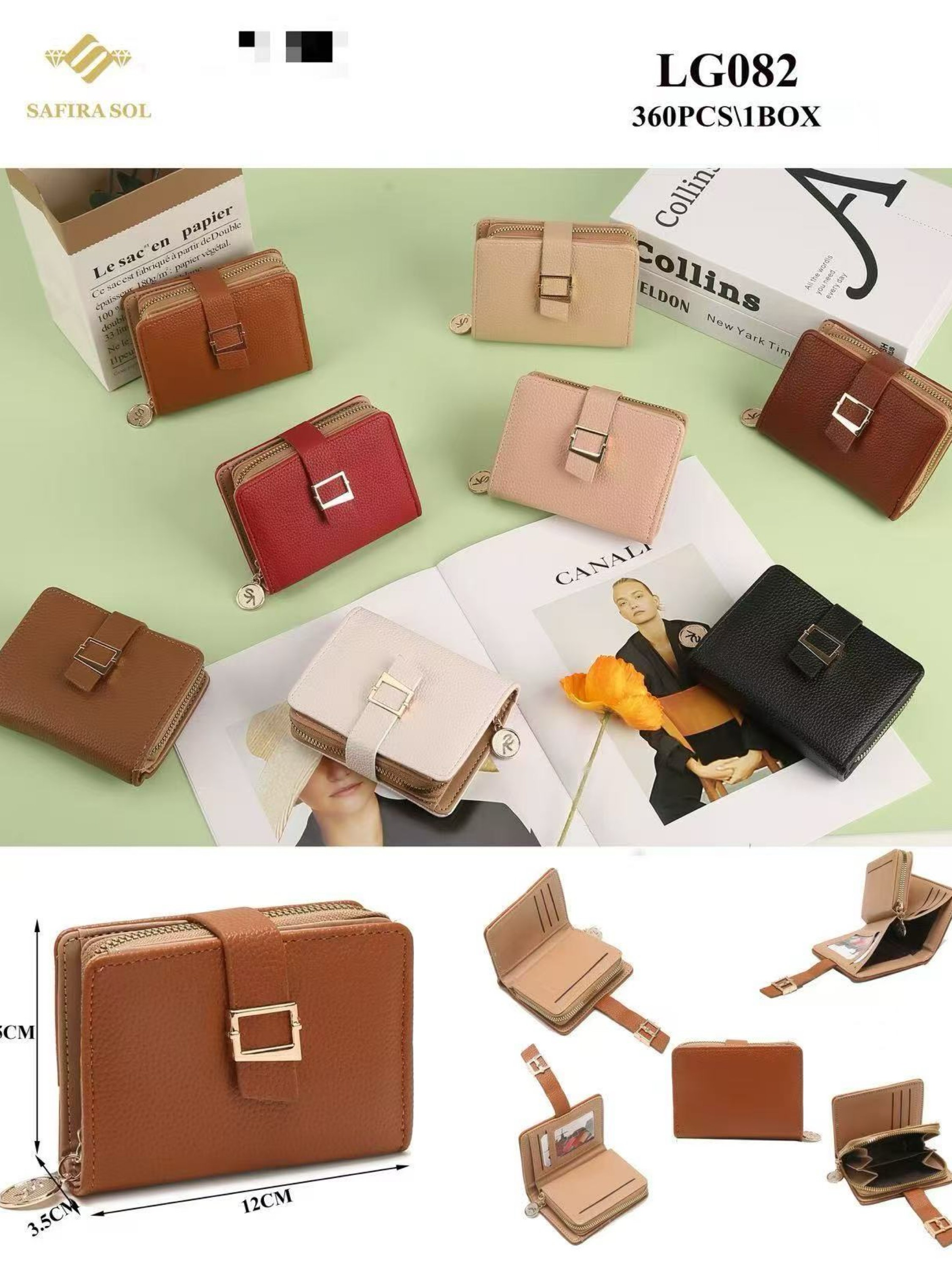 Carteira feminina kit com 15 pc LG 082