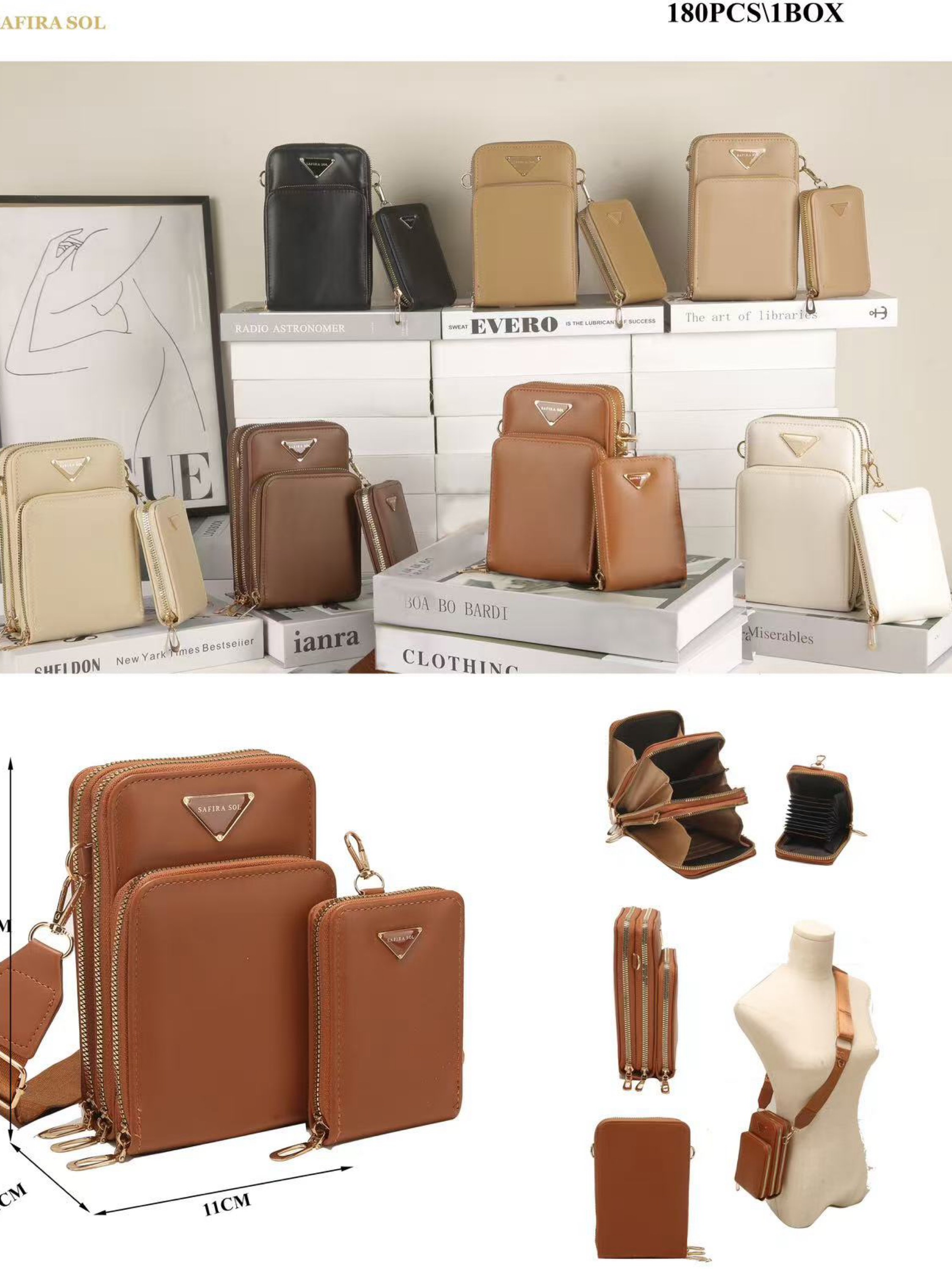 Bolsas feminina porta celular com carteira 862