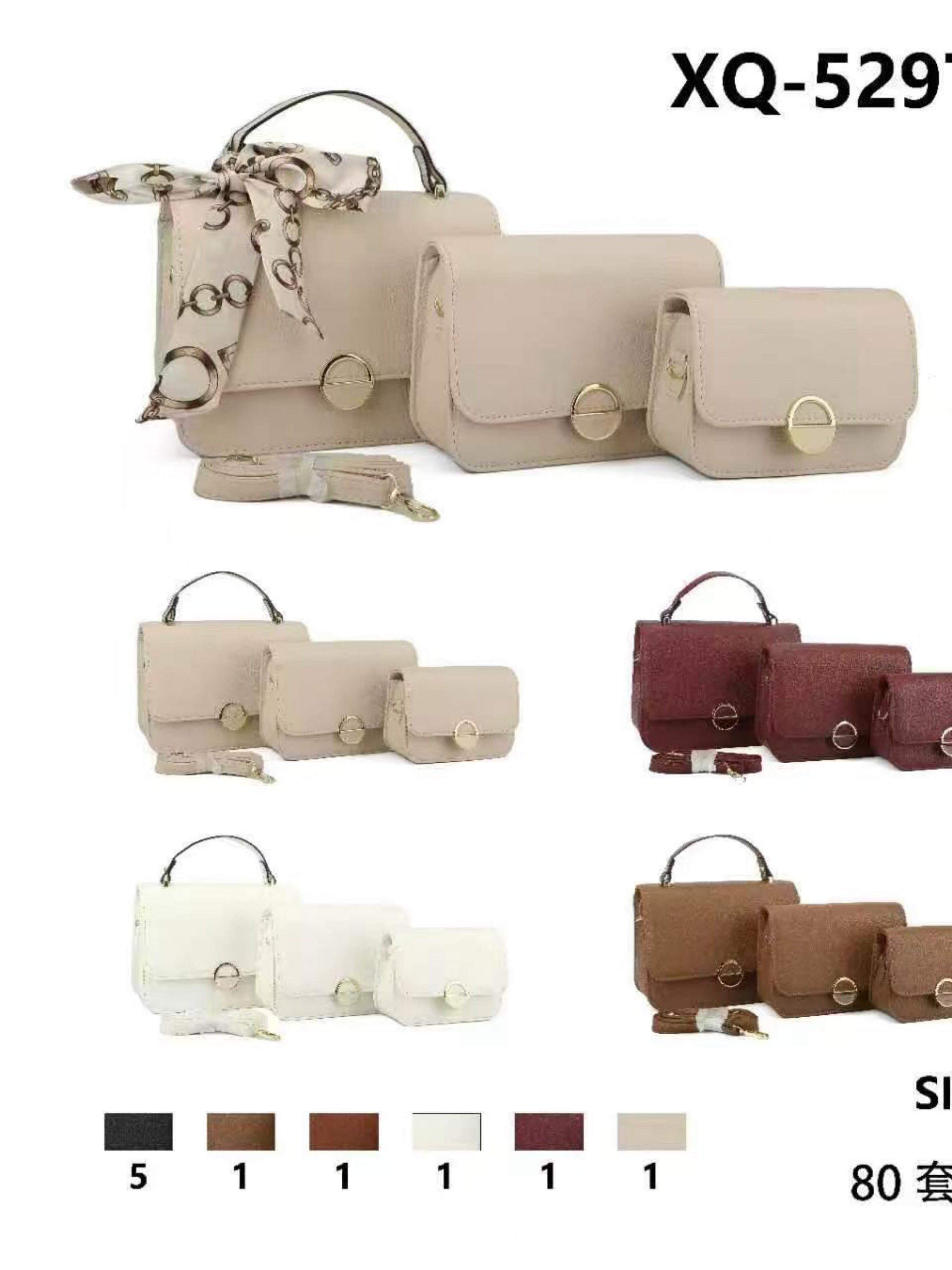 Bolsa feminina com kit3 5297