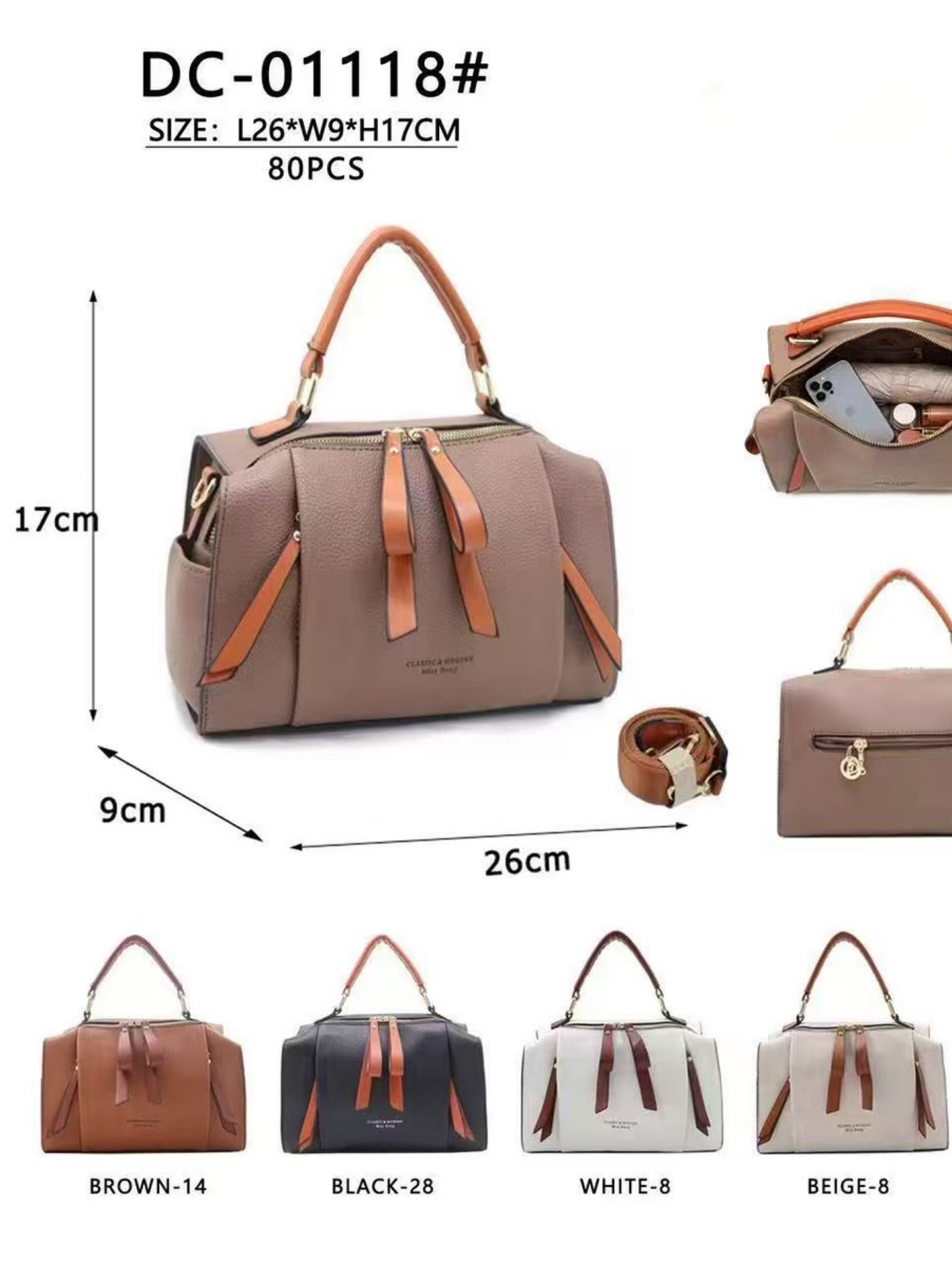 Bolsas transversal baú