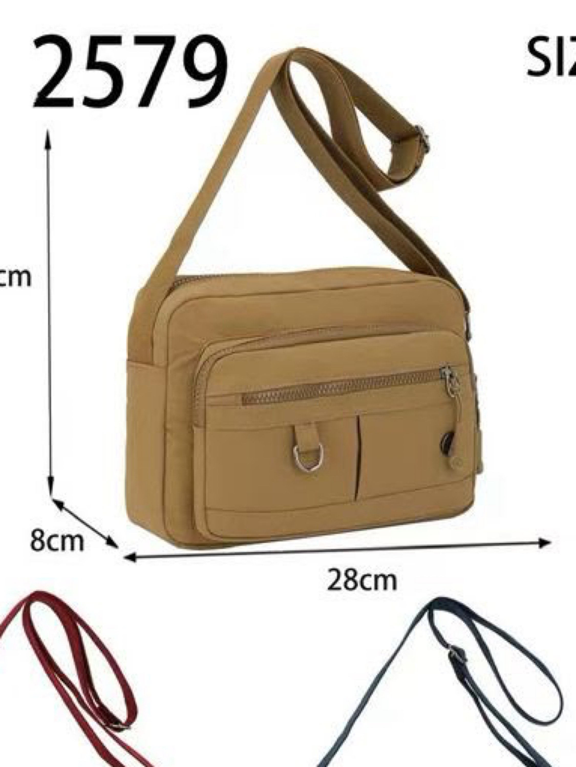 Bolsas transversal impermeável