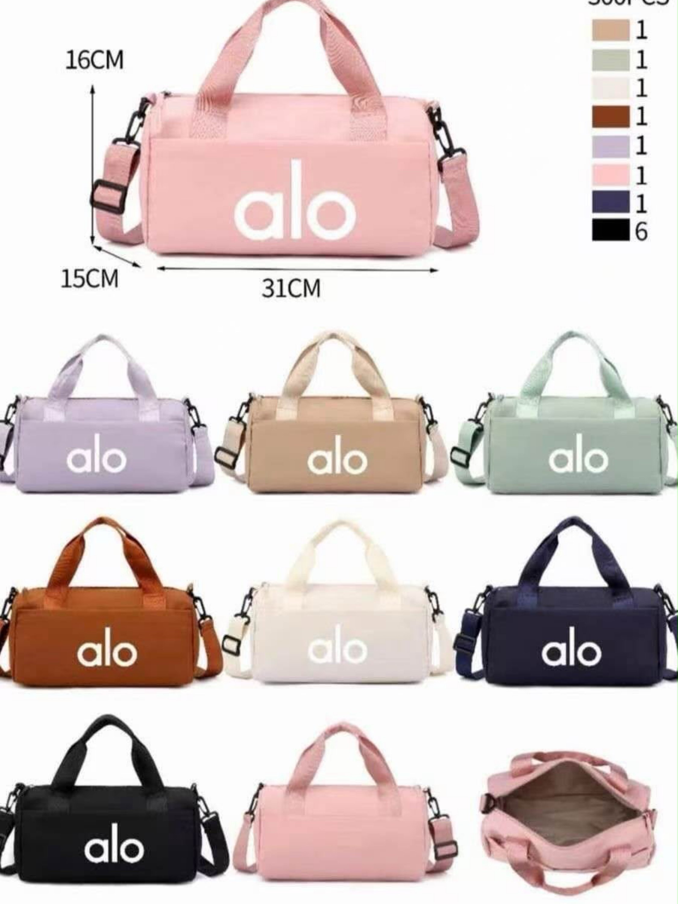 Bolsas transversal alo