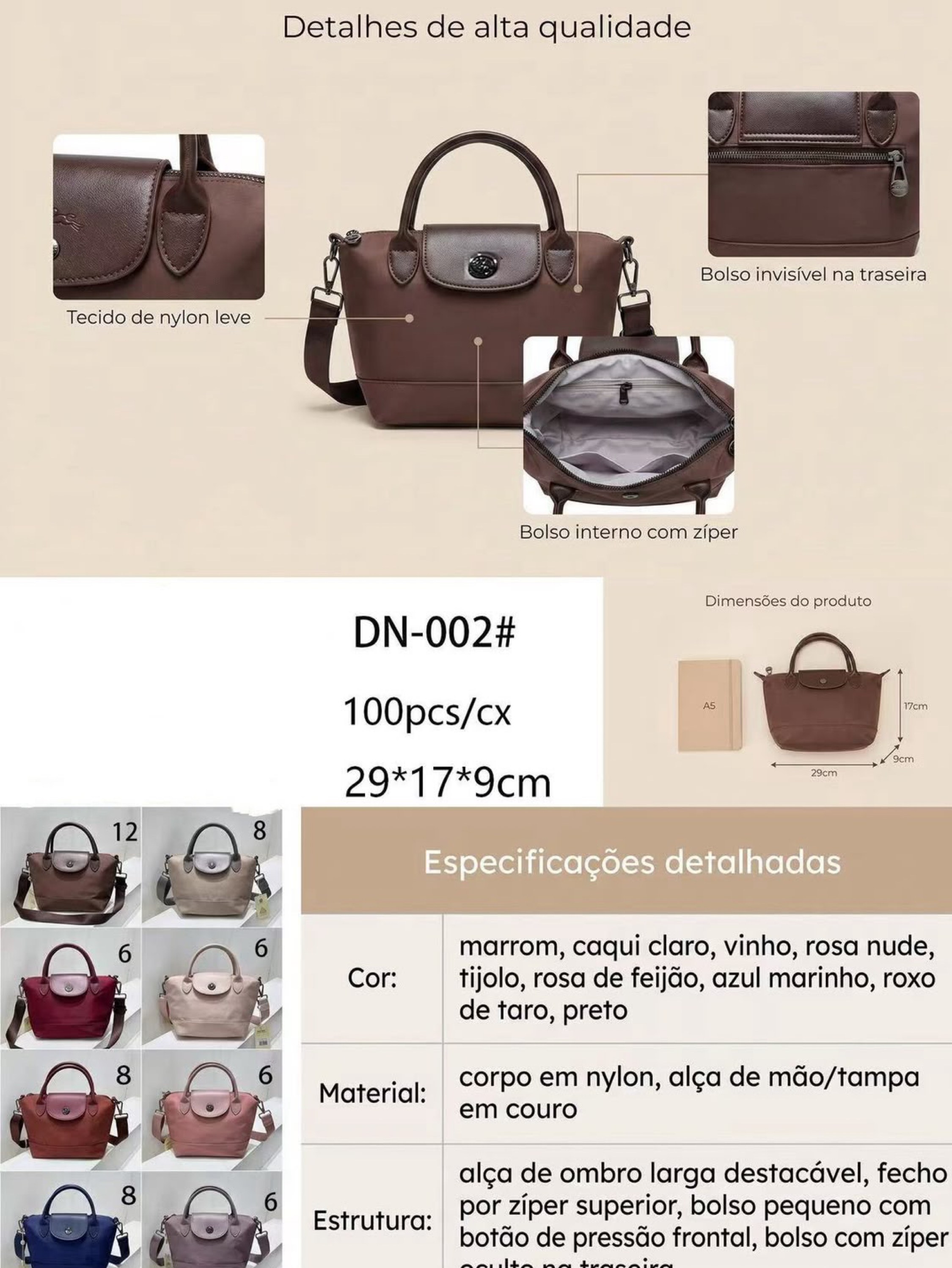 Bolsas transversal
