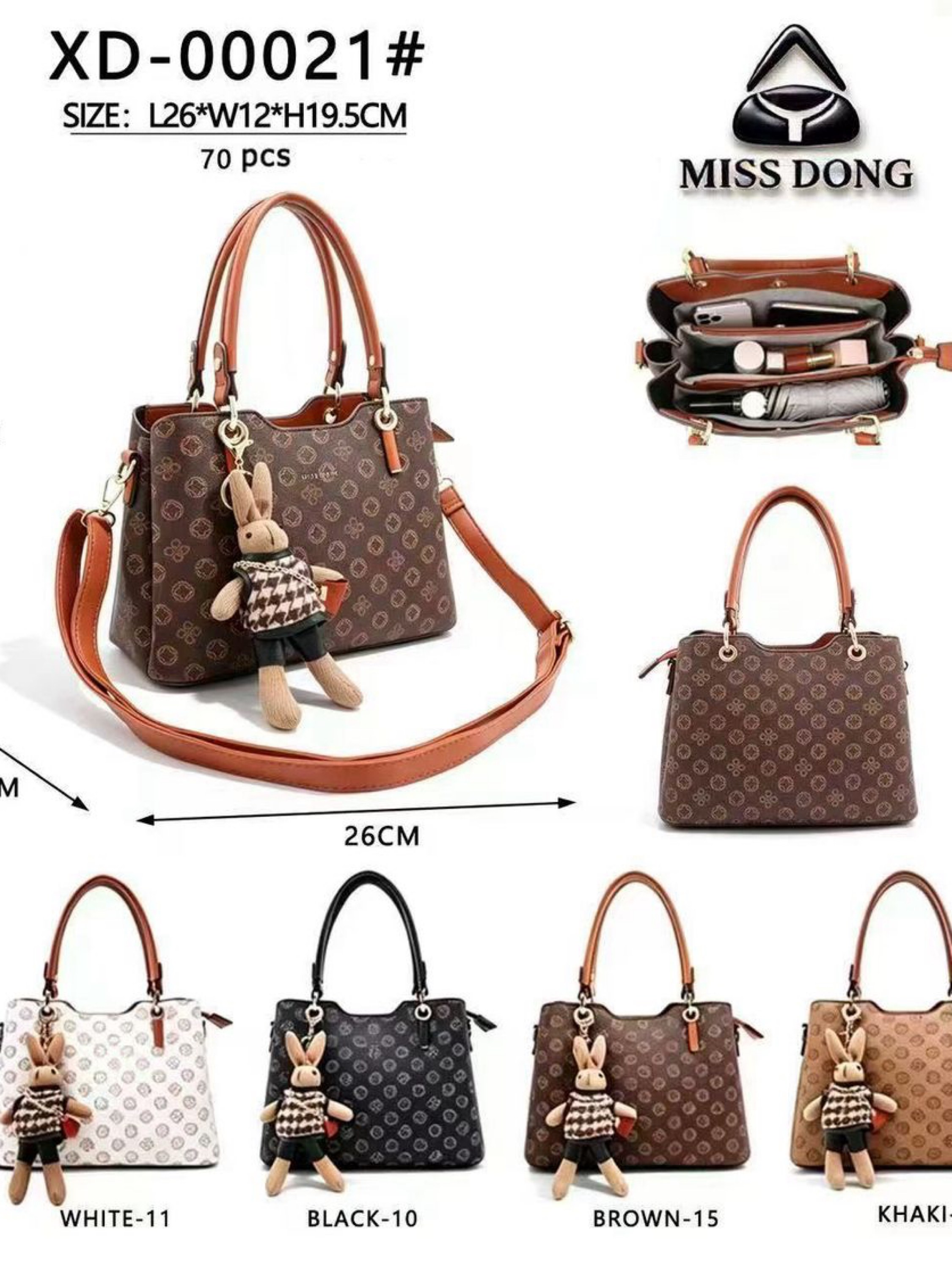 Bolsas transversal estampado