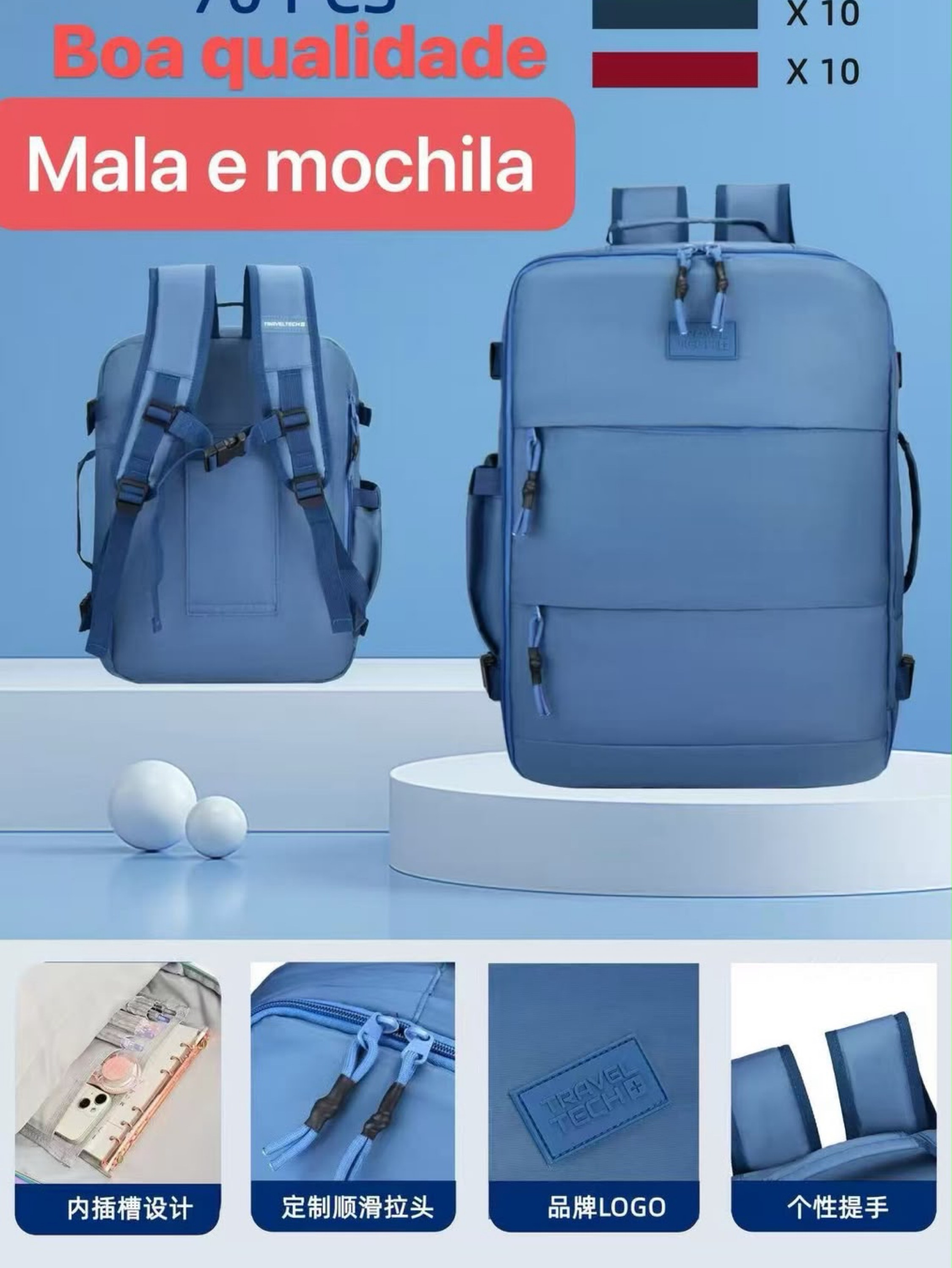 Mala e mochila unisex