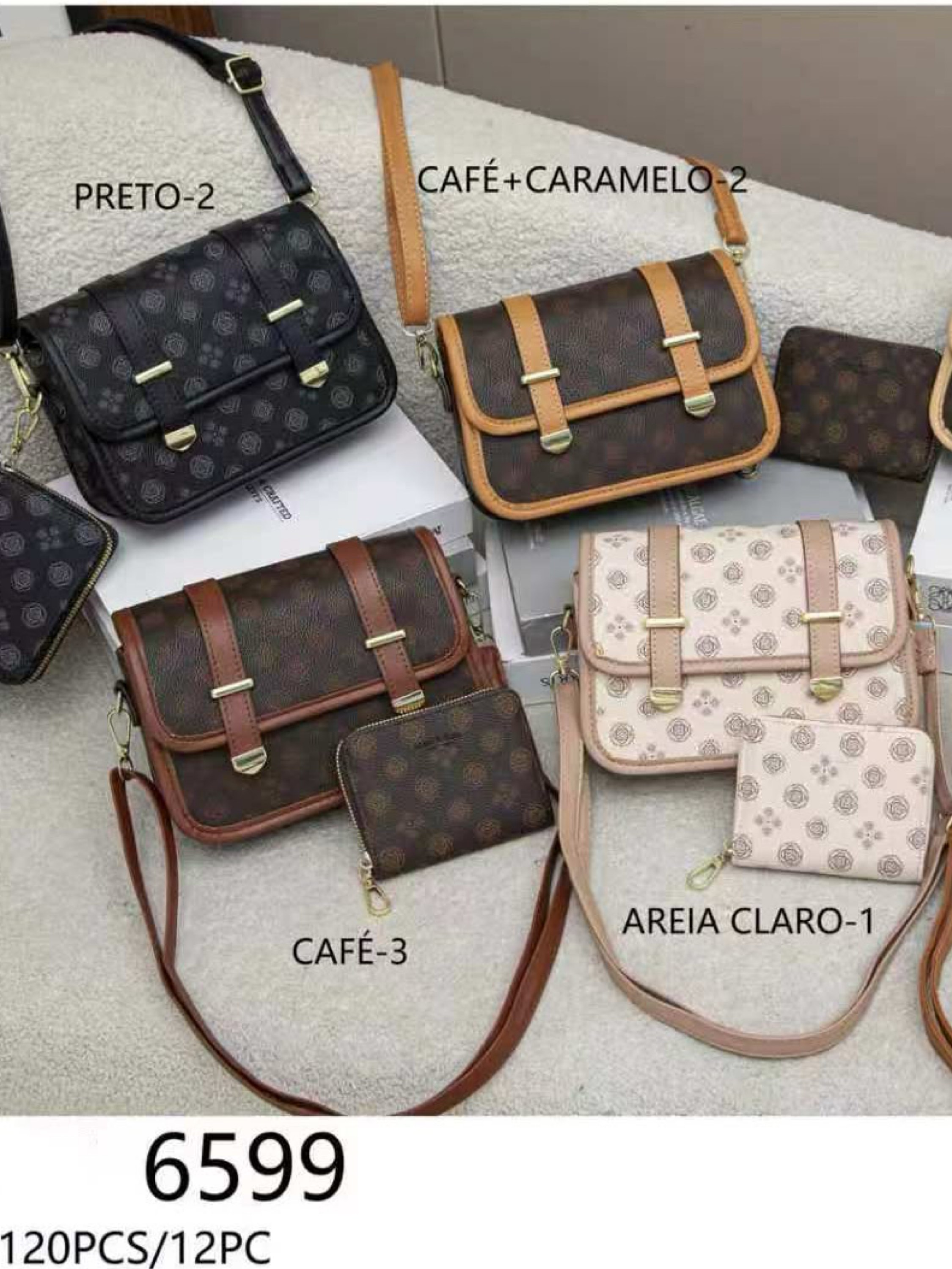 Bolsas transversal estampado