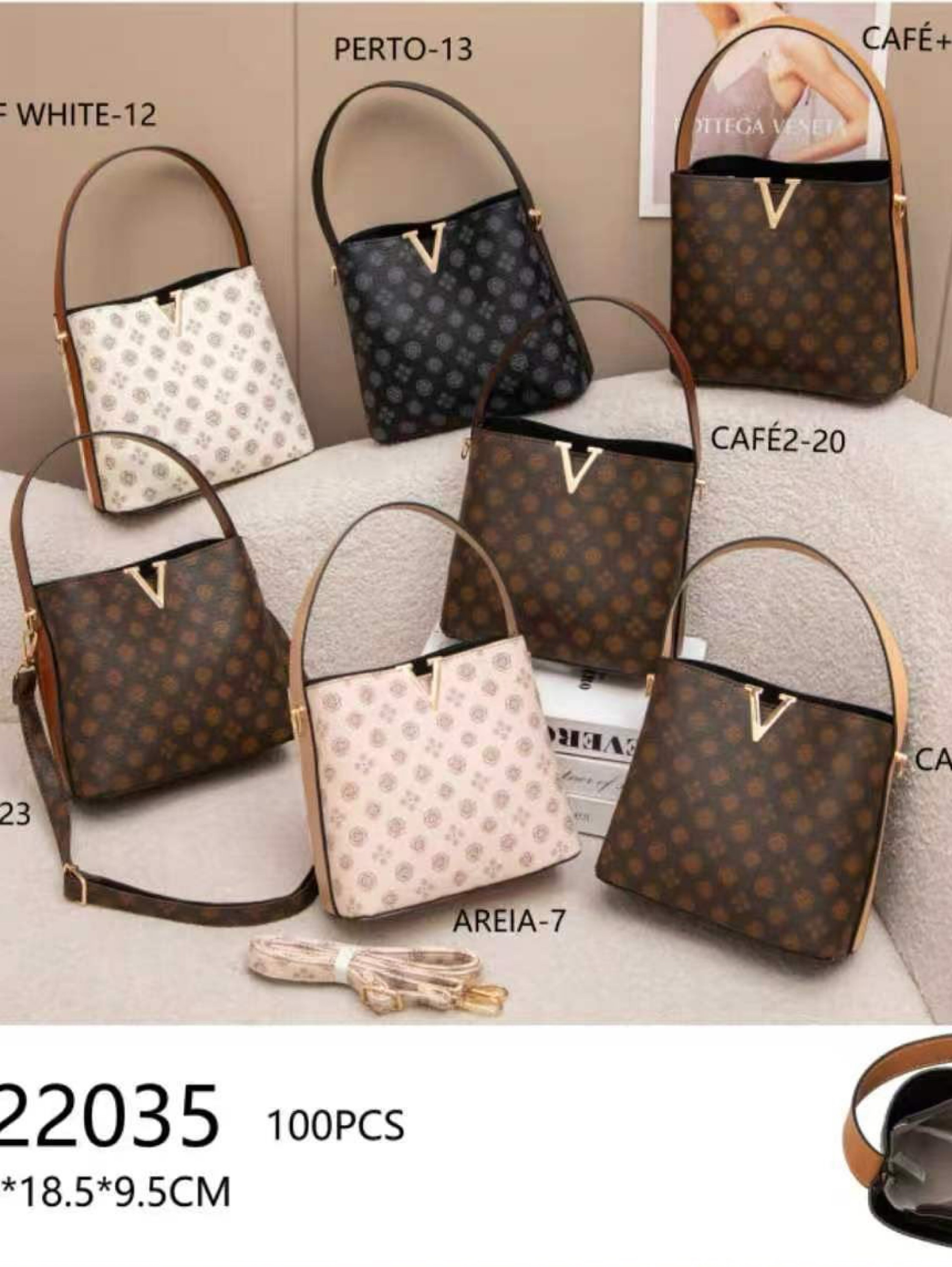 Bolsas transversal estampado