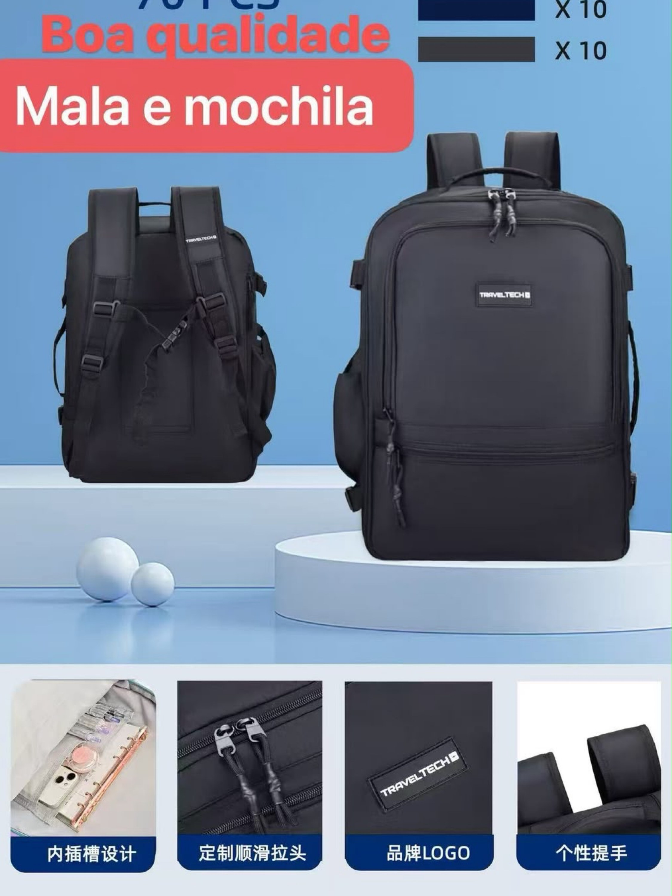 Mochila e mala