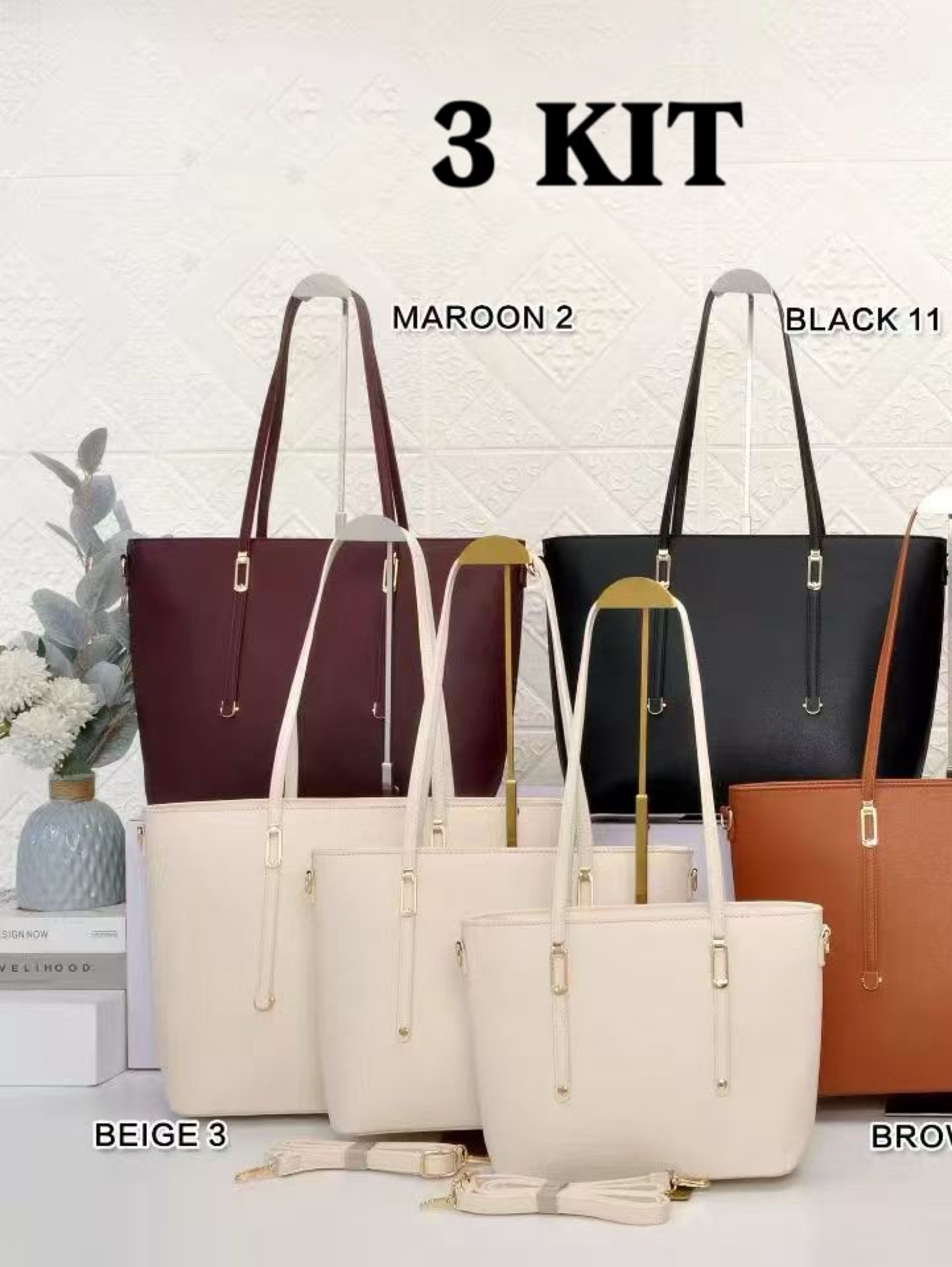 Bolsa kit 3 peças