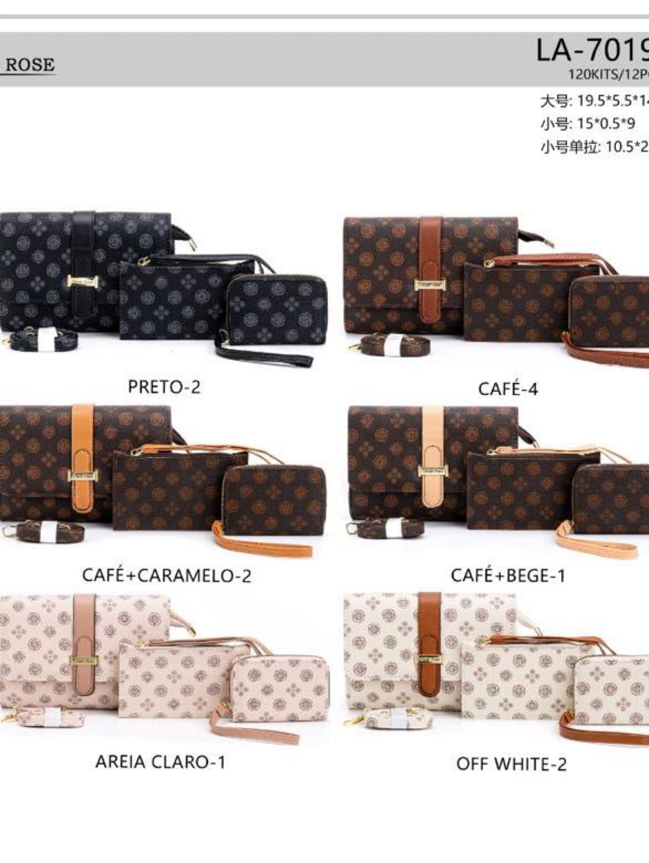 Bolsas transversal estampado