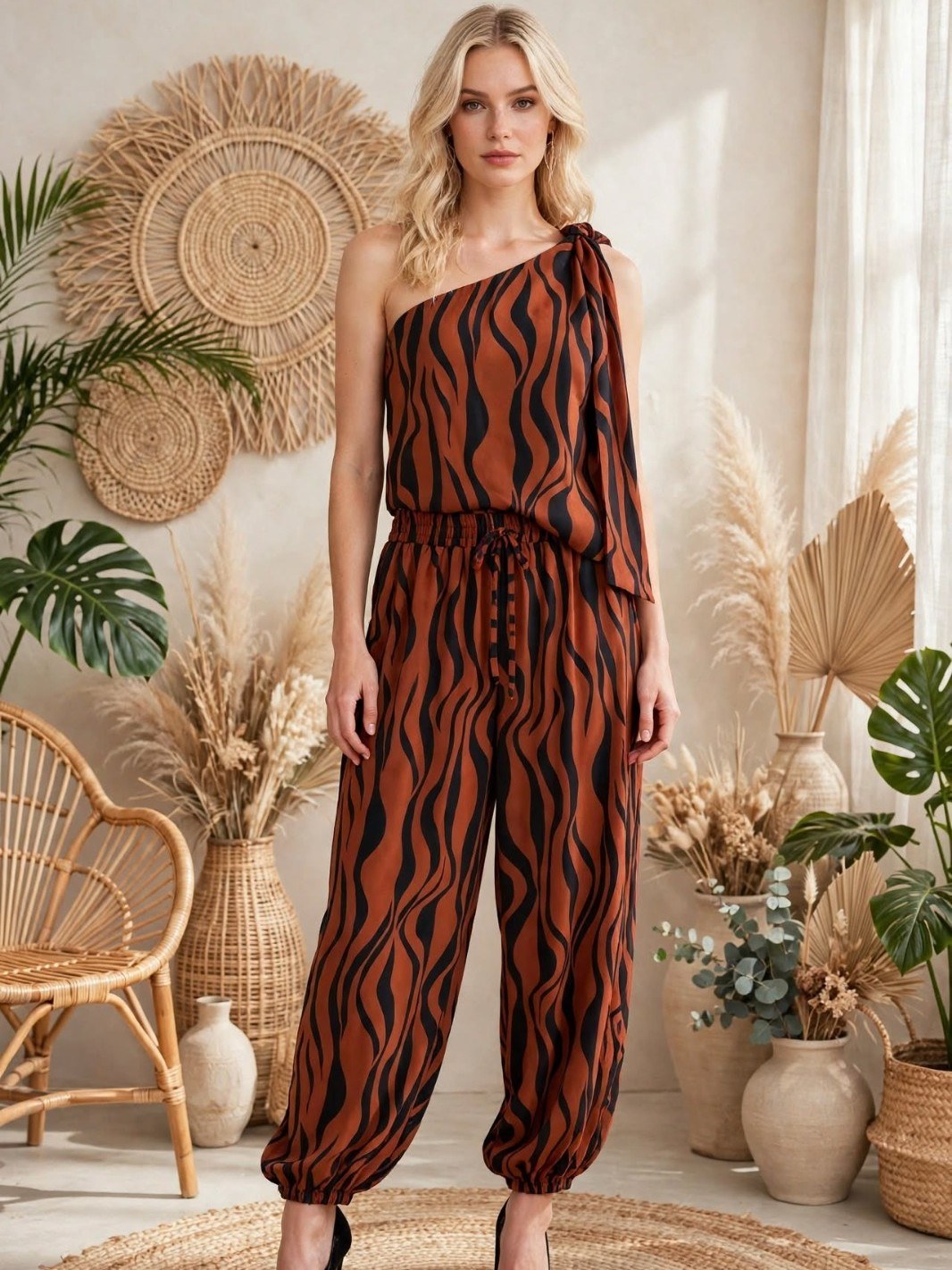 Conjunto animalprint calça Aladin 976