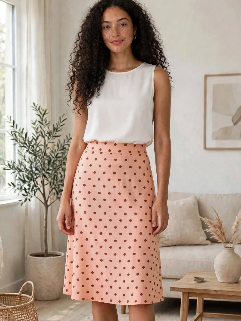 Saia Midi Poá ref 381