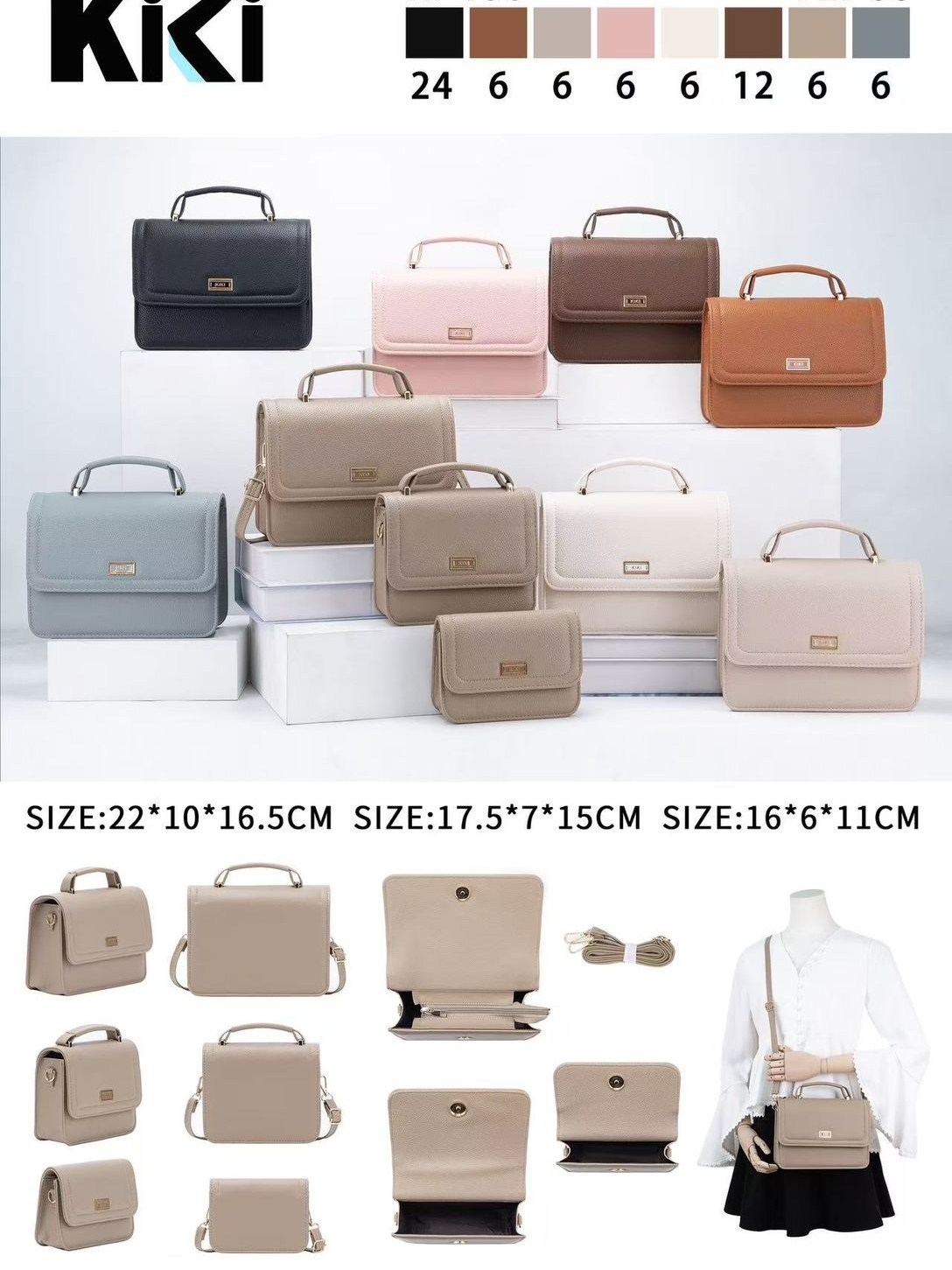 kit com 3 bolsas