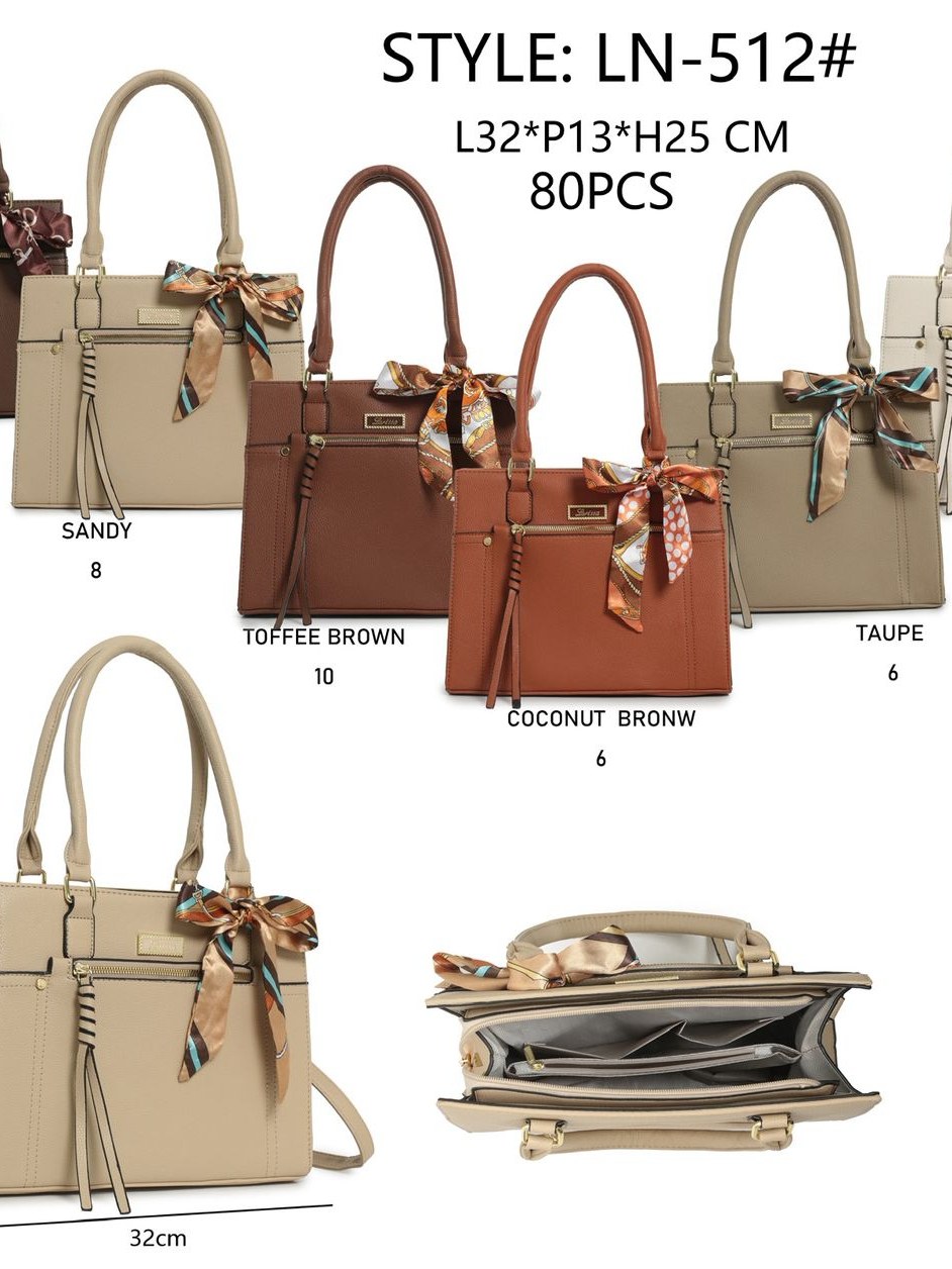 Bolsa grande com lenço