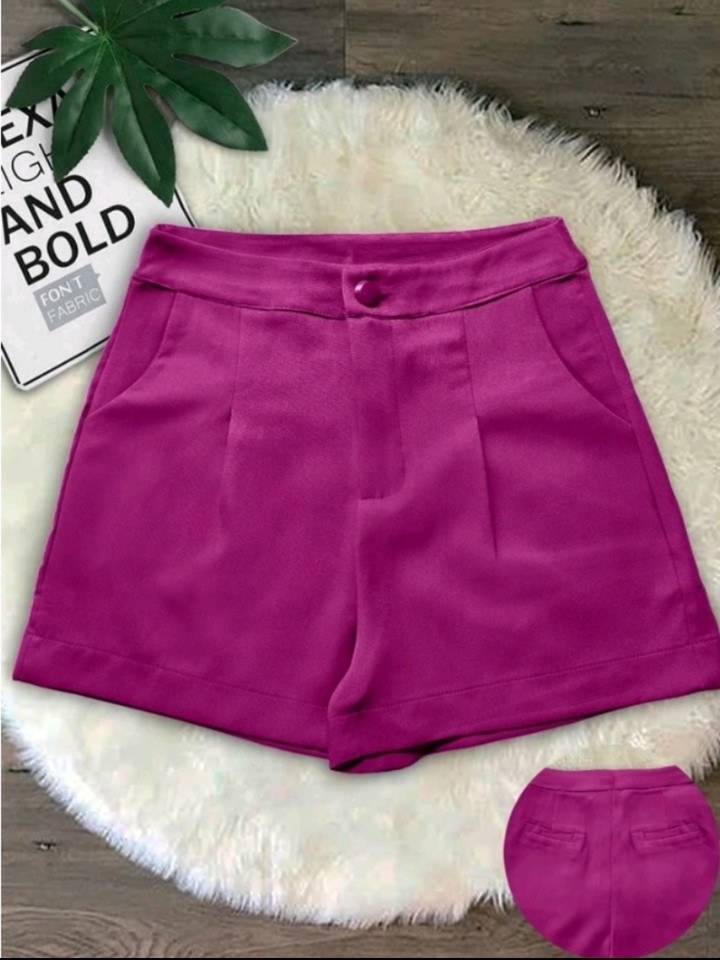 Shorts Alfaiataria Com Bolso Fake