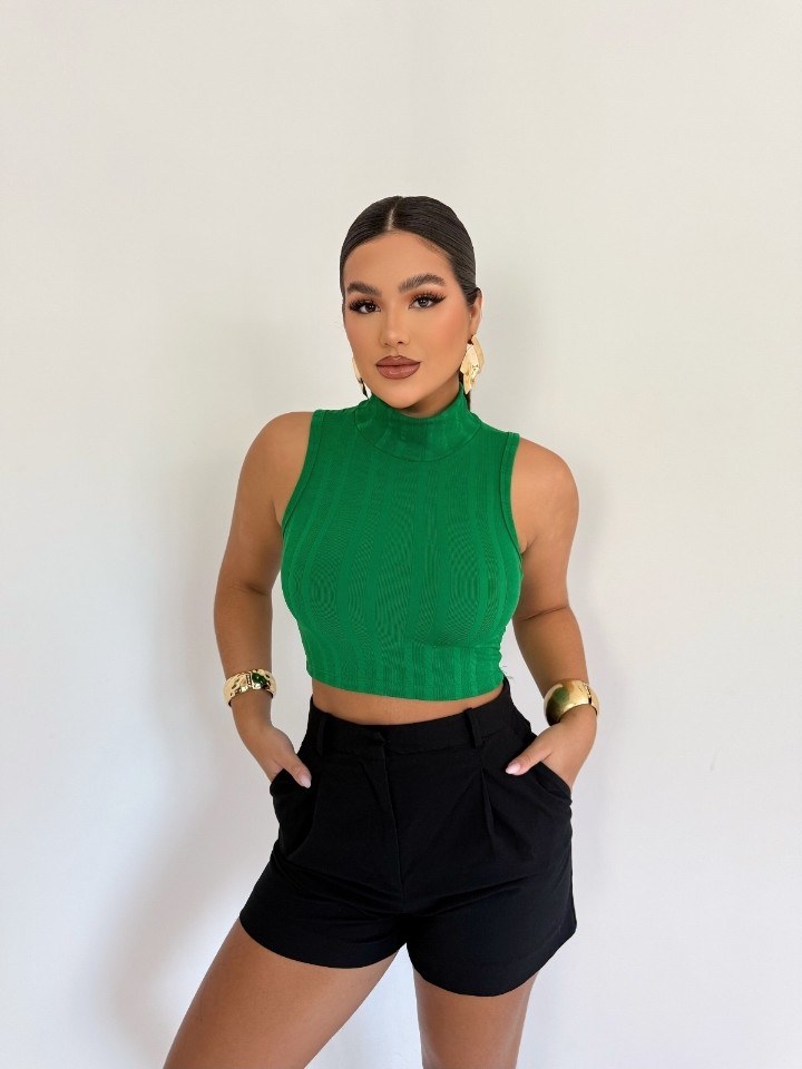 Cropped Gola Alta Ribana Premium