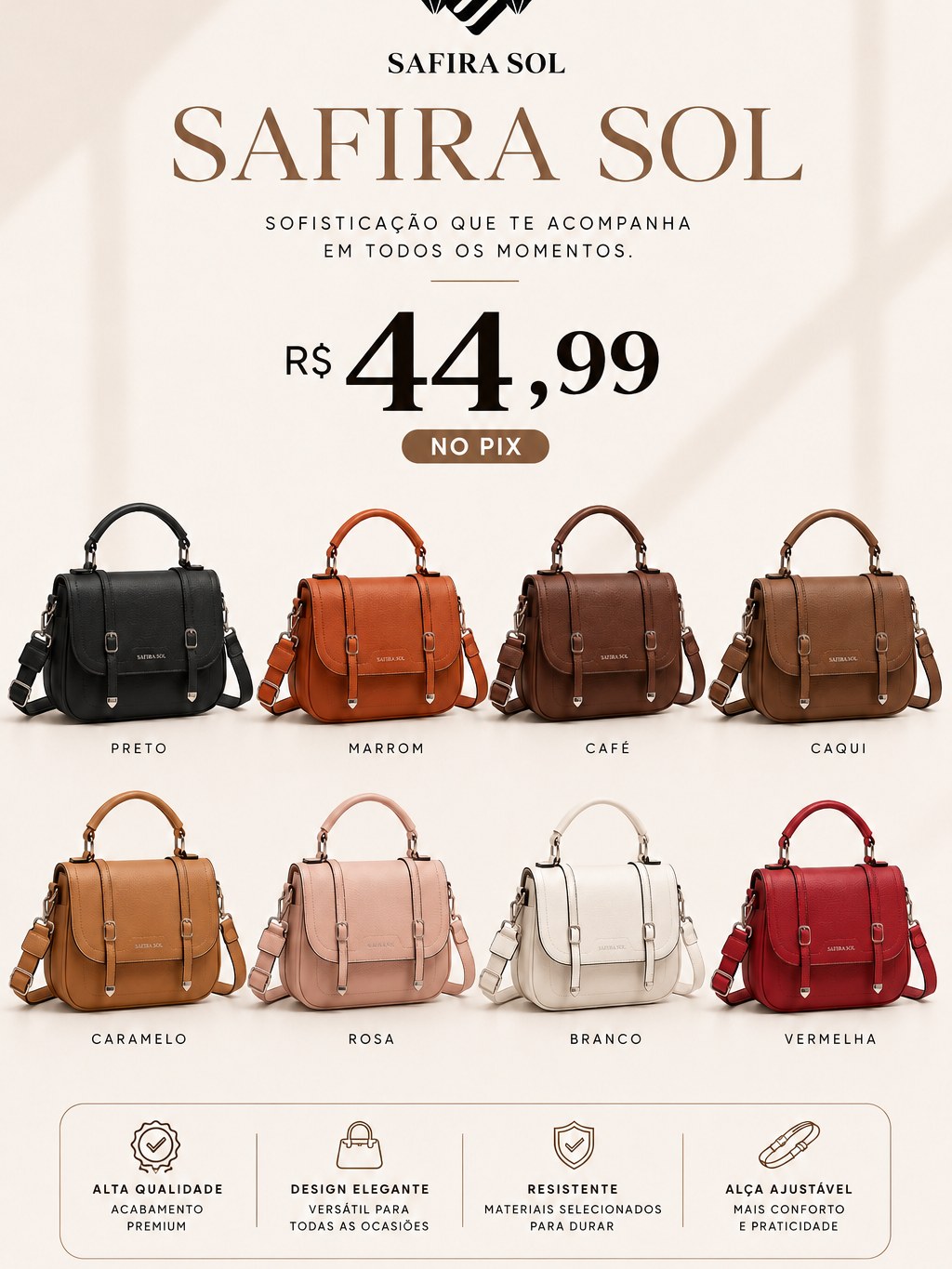 Bolsa Safira Sol Premium