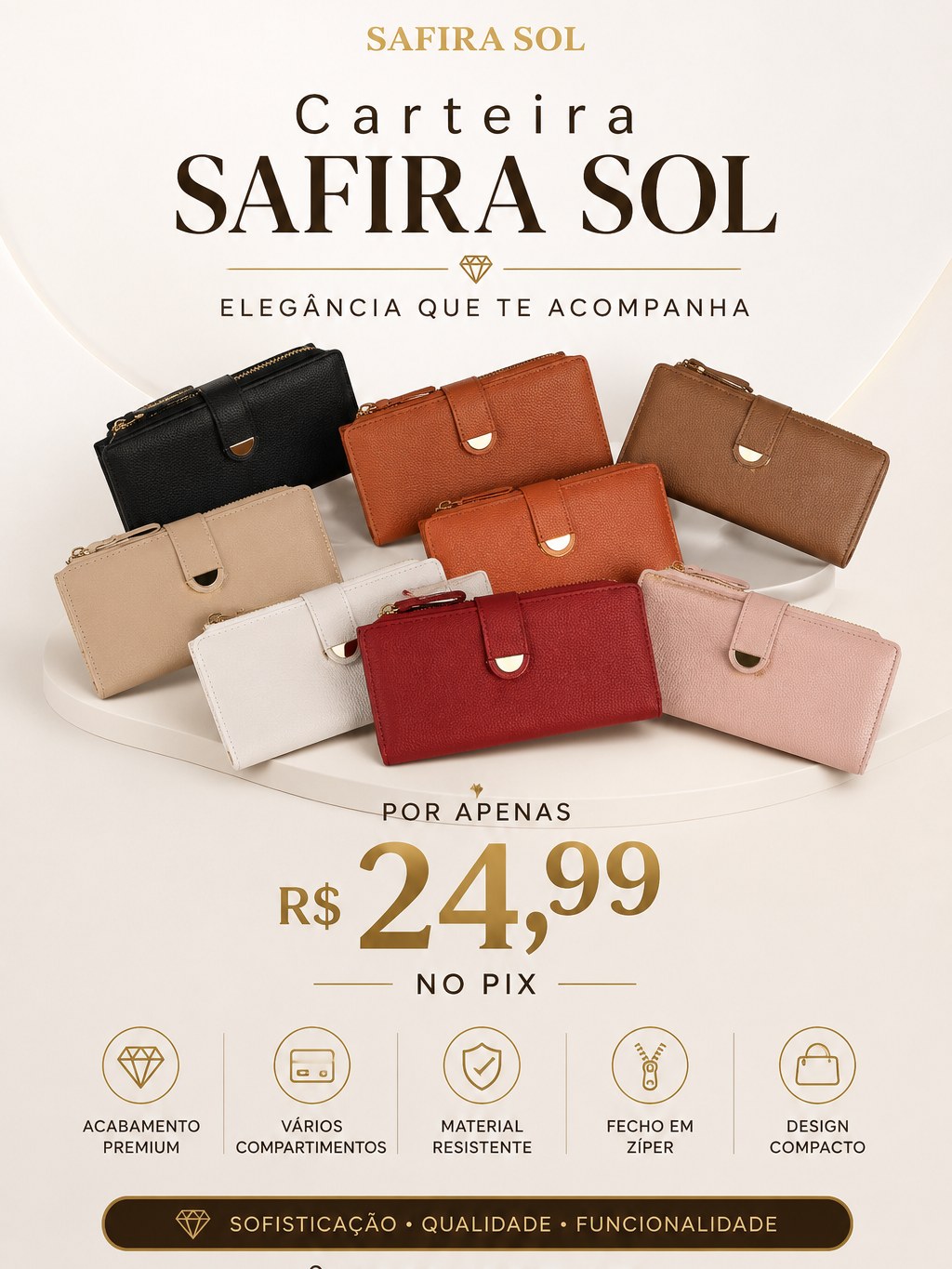 Carteira Safira Sol