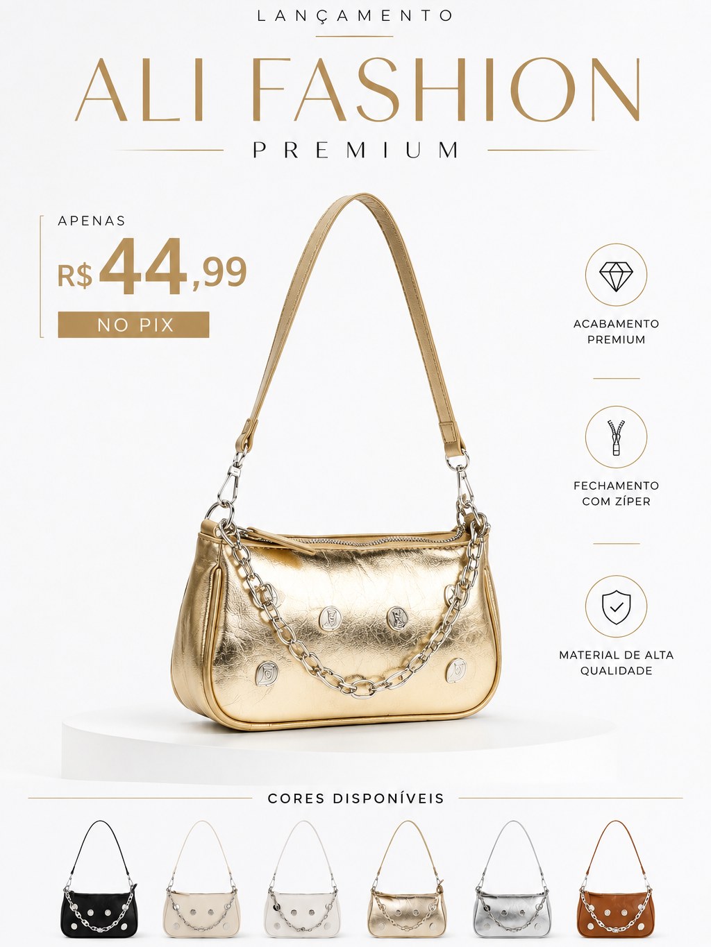Bolsa de Festa Feminina Ali Fashion Premium