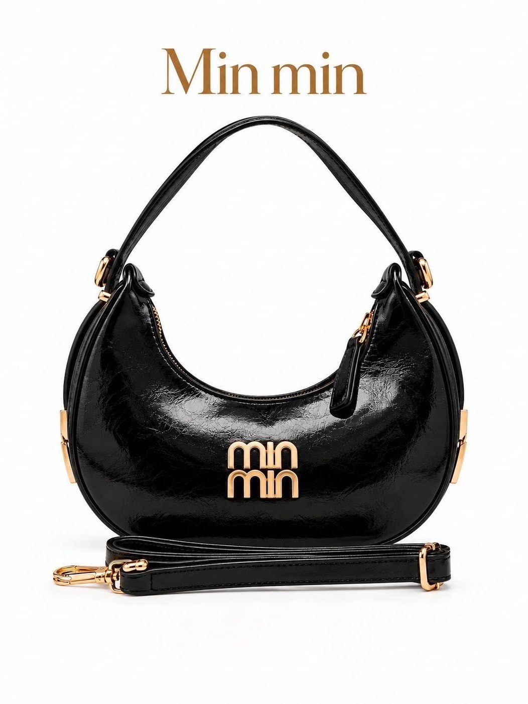 Bolsa Feminina Meia Lua Min Min