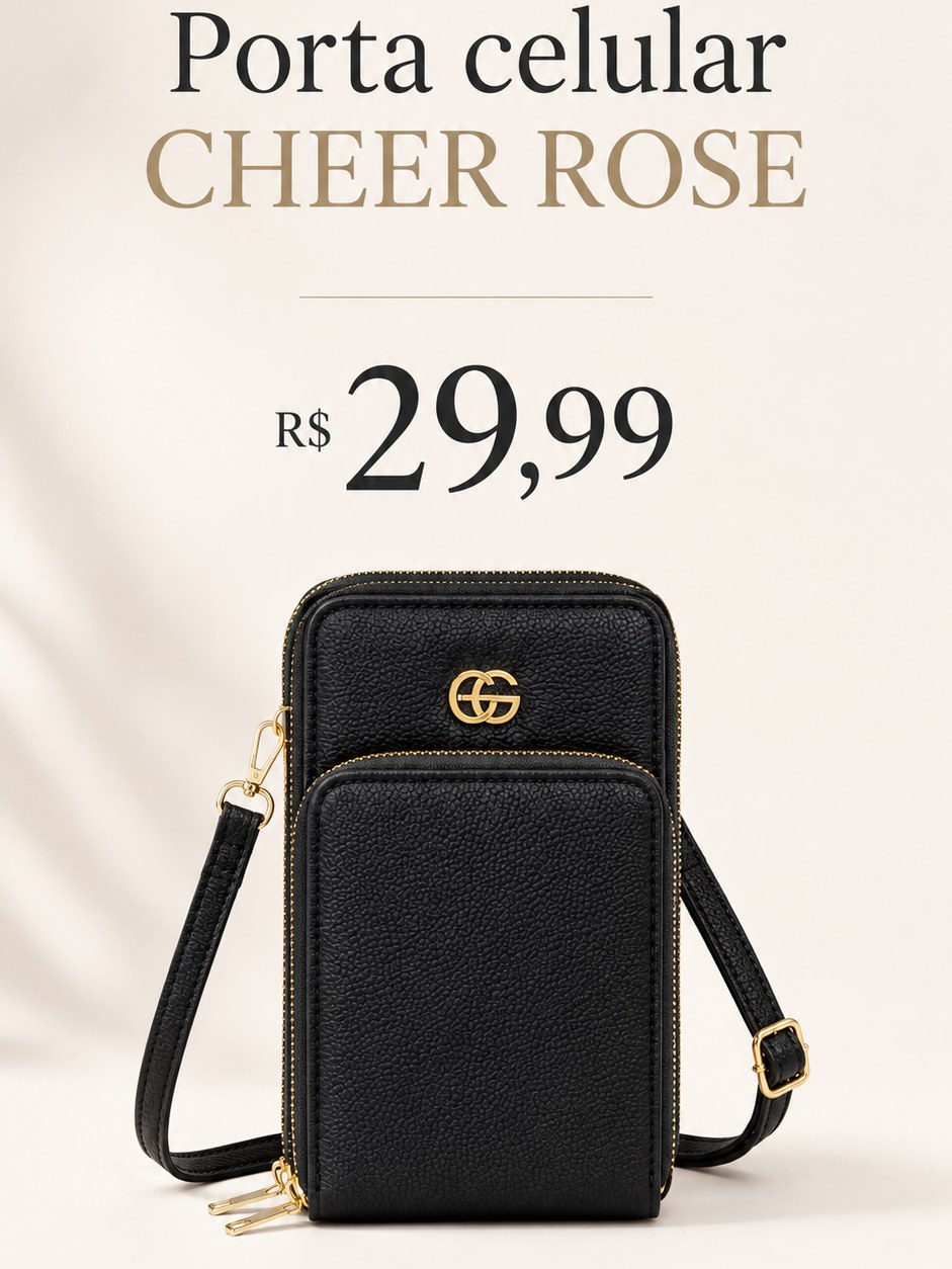 Bolsa Feminina Porta Celular CHEER ROSE