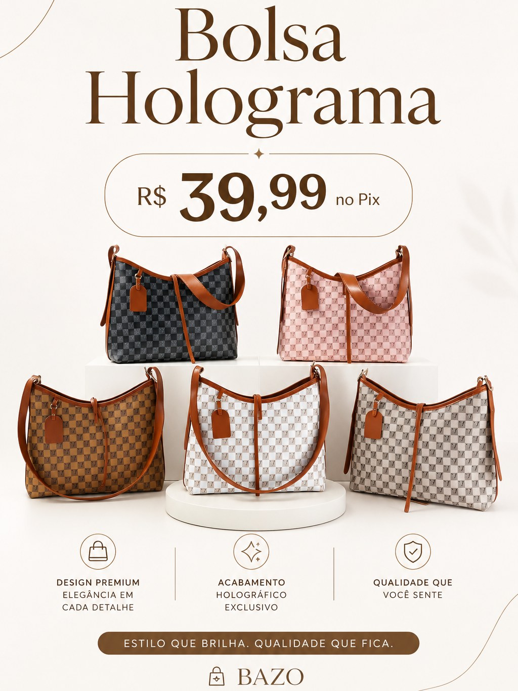 Bolsa Holograma Basic
