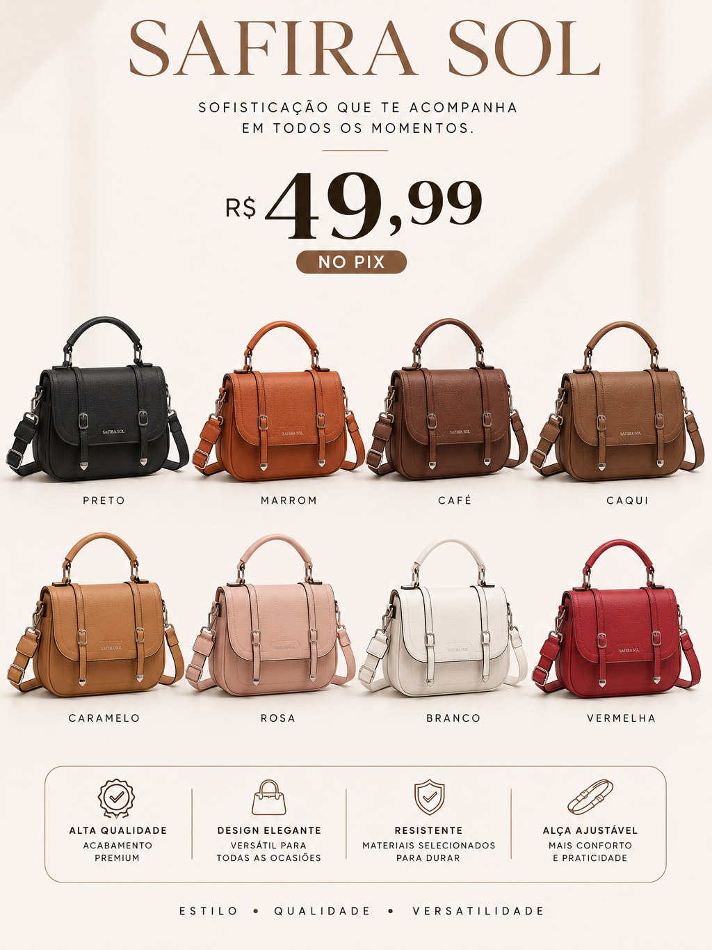 Bolsa Safira Sol Premium