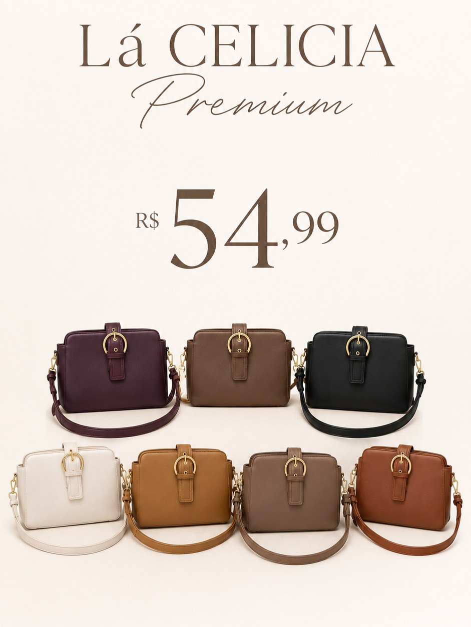 Bolsa Feminina Lá CELICIA Premium