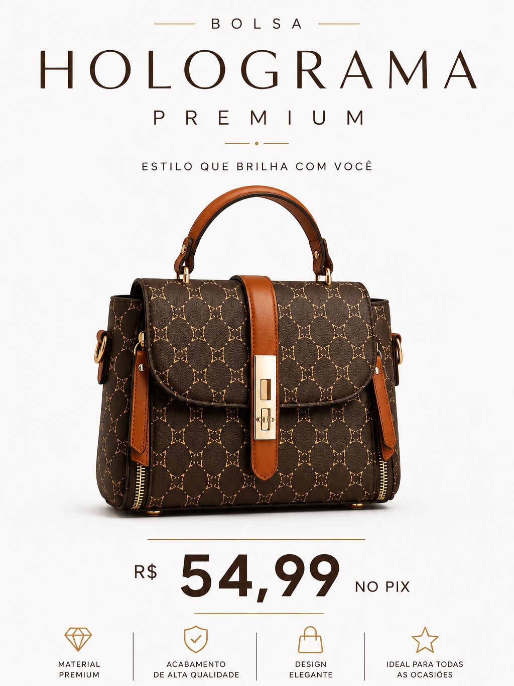 Bolsa Holograma Premium