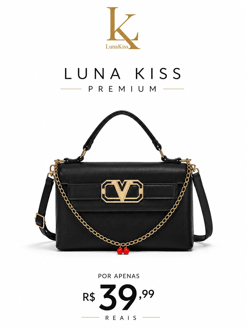 Bolsa Feminina Bicolor Luna Kiss Premium