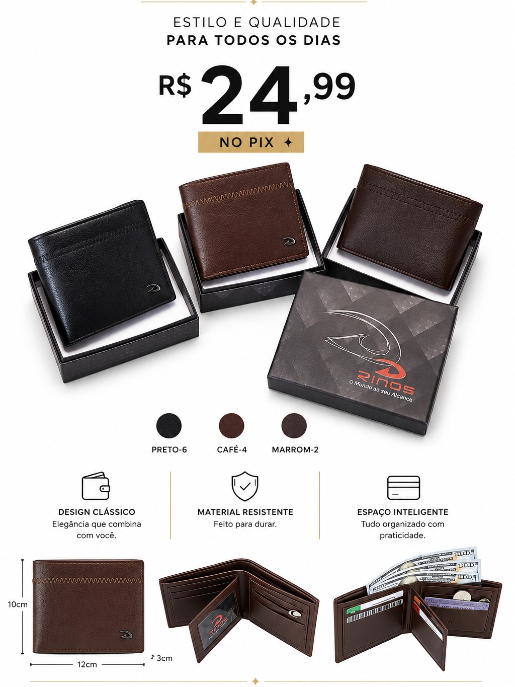 Carteira Masculina Rinos N° 1