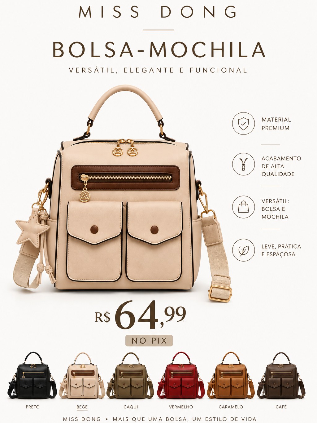 Bolsa-Mochila Miss Dong